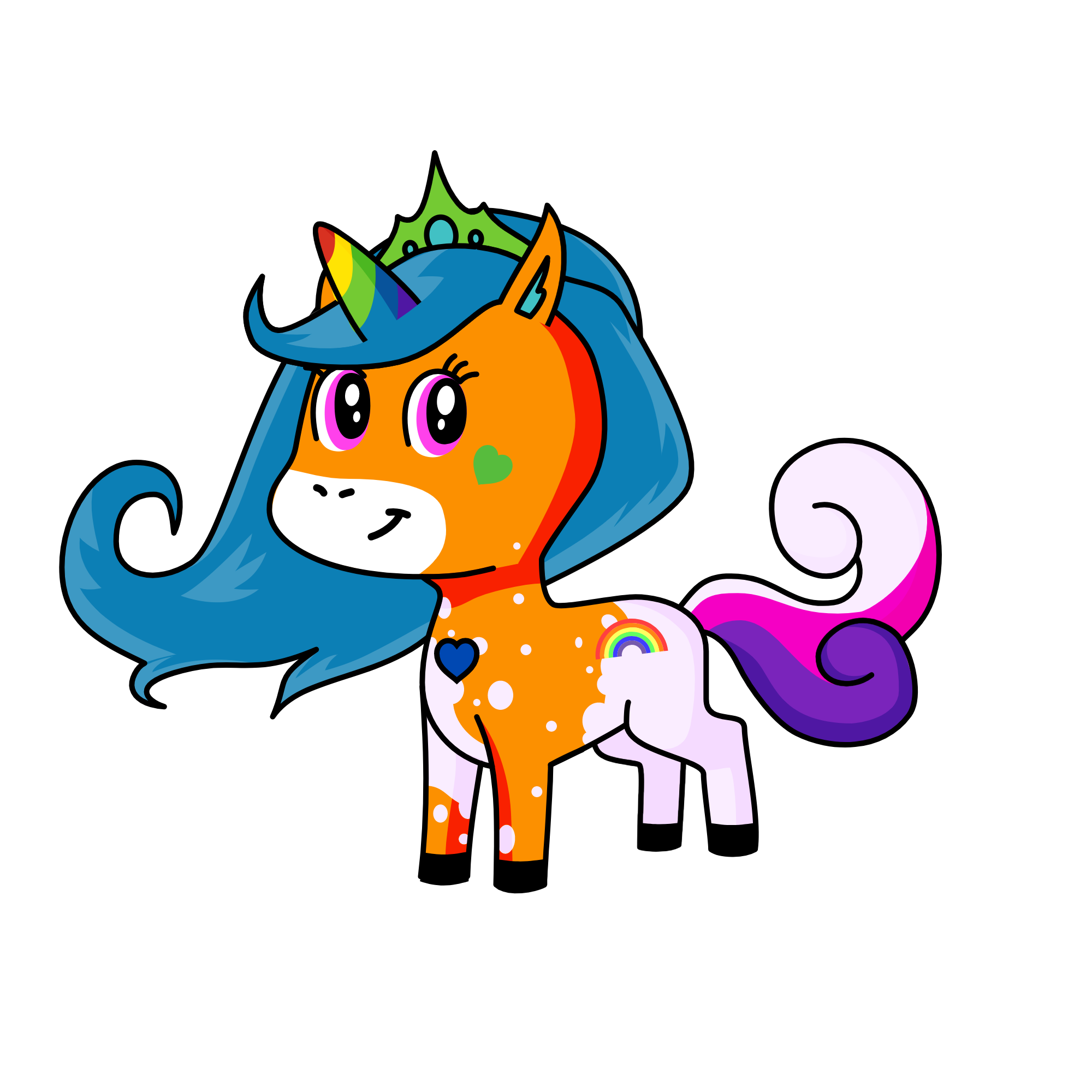 QWEEN HORSE, the unicorn