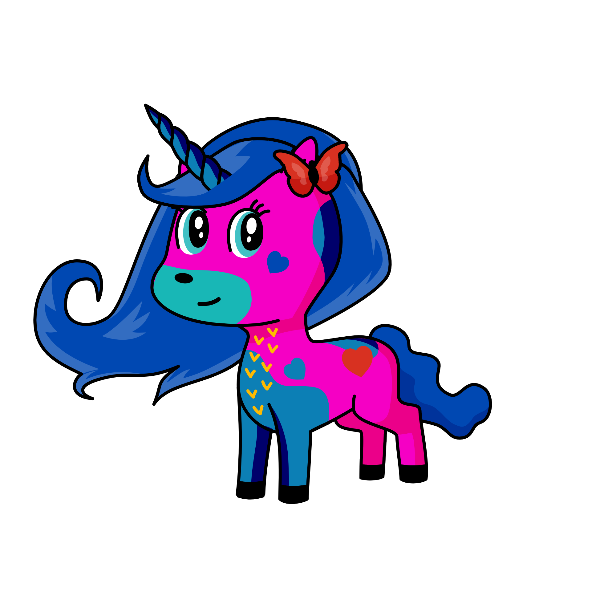 pinky, the unicorn