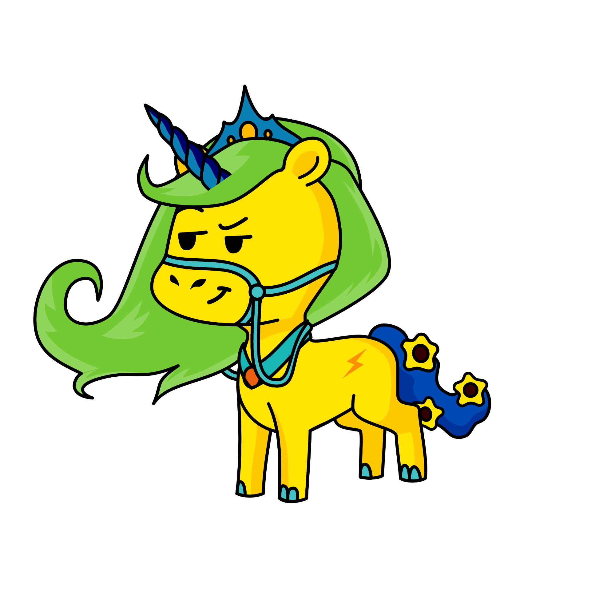 Weirdy, the unicorn
