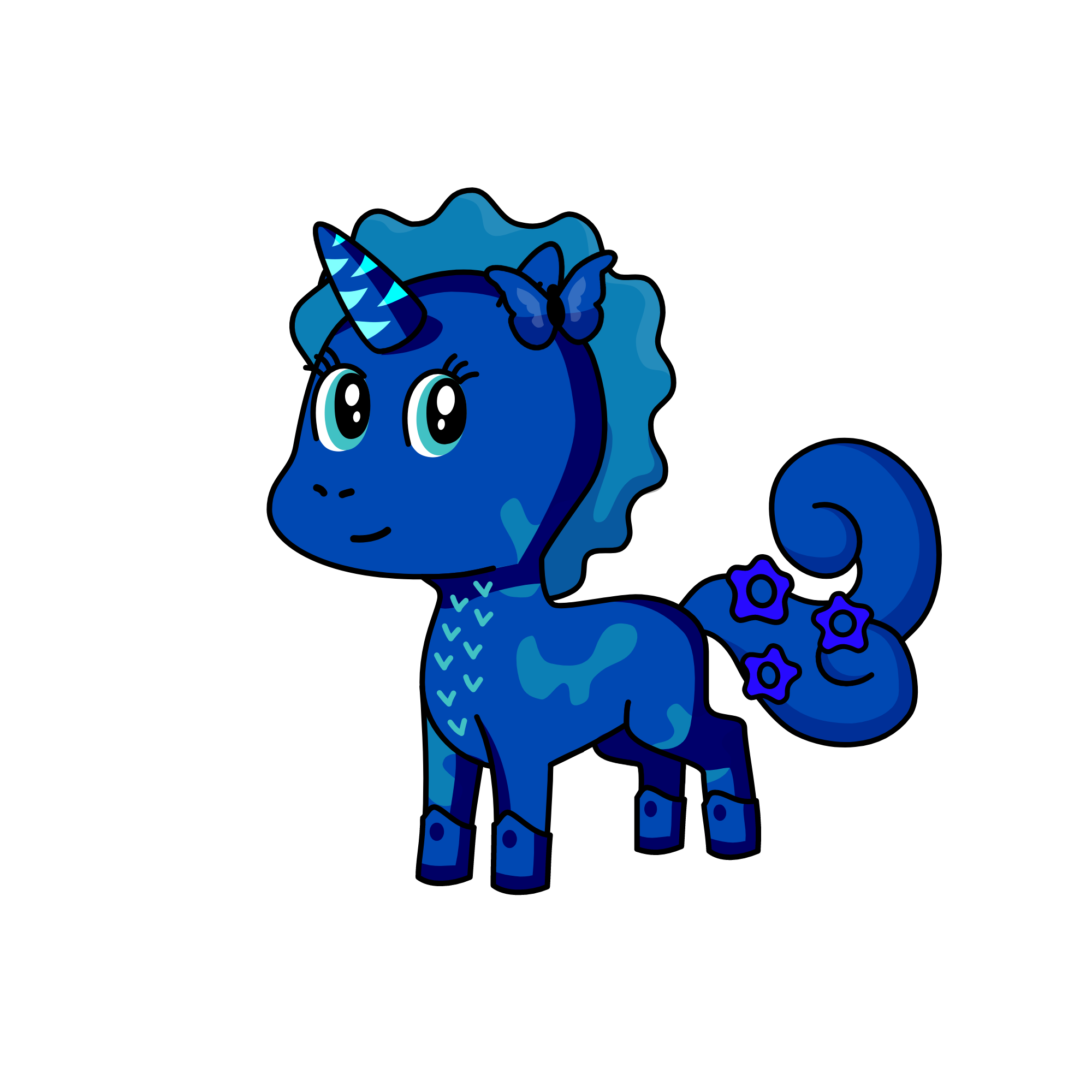 snowy, the unicorn
