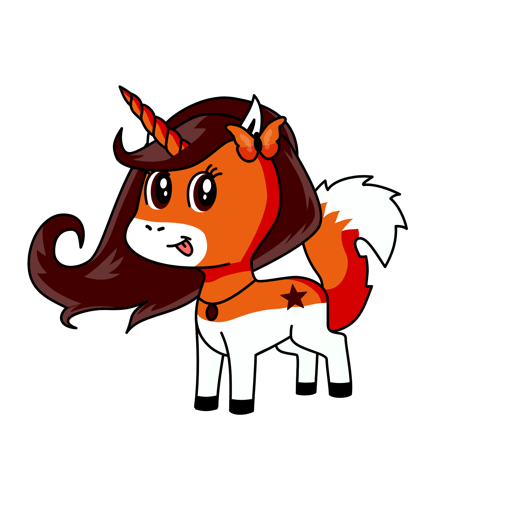 Rena Rouge, the unicorn