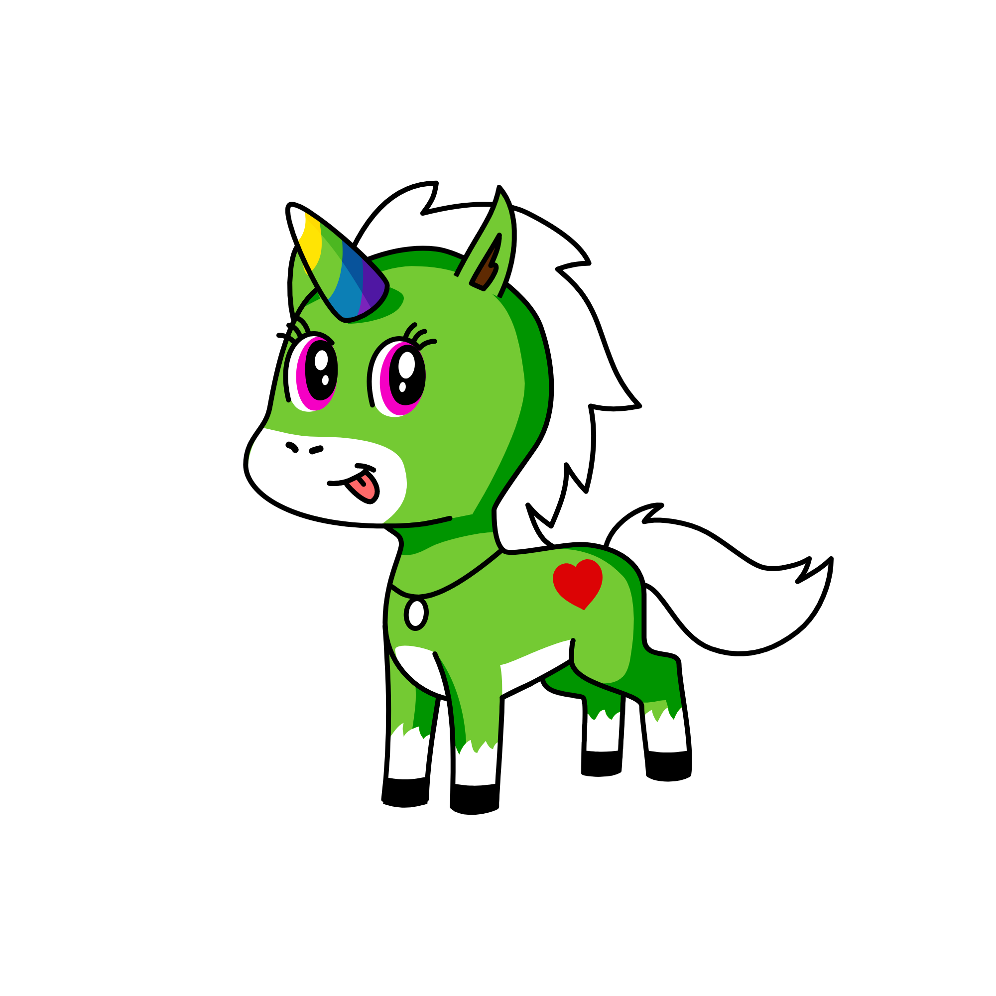 cat, the unicorn