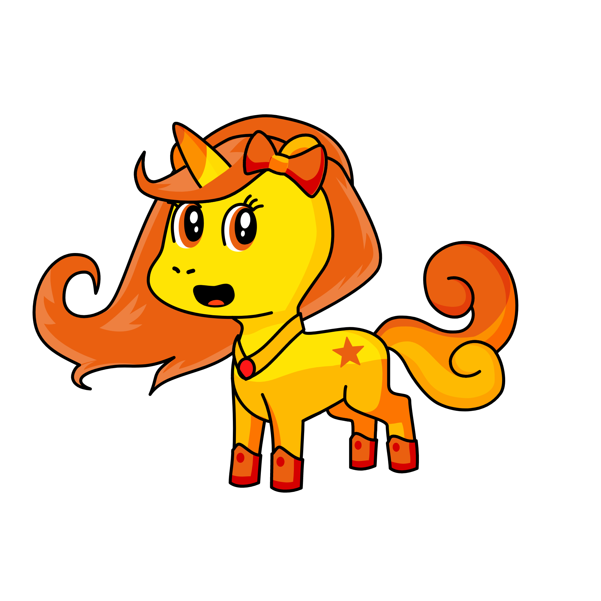 Fire, the unicorn