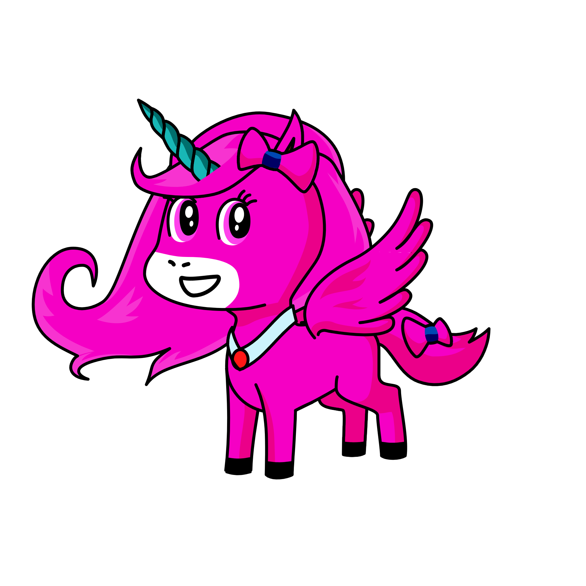 pinky, the unicorn