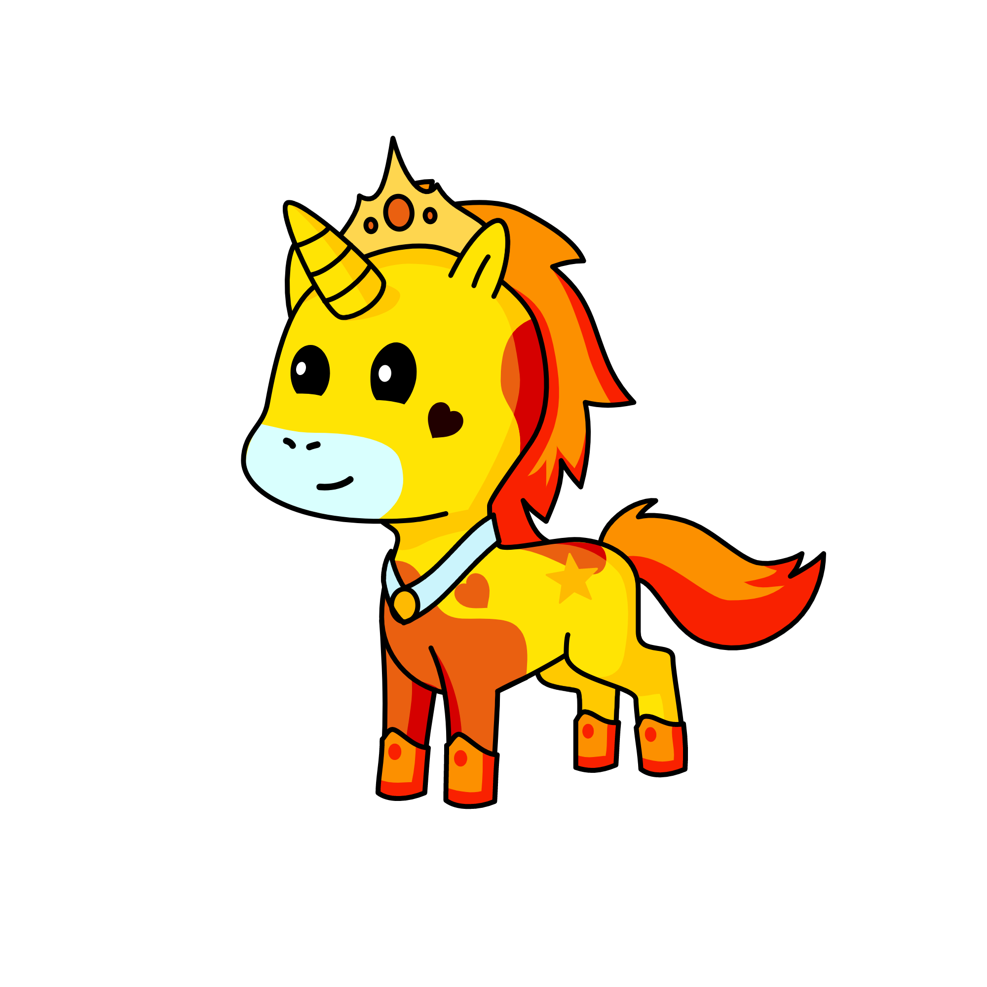 Princess sunbeam, the unicorn