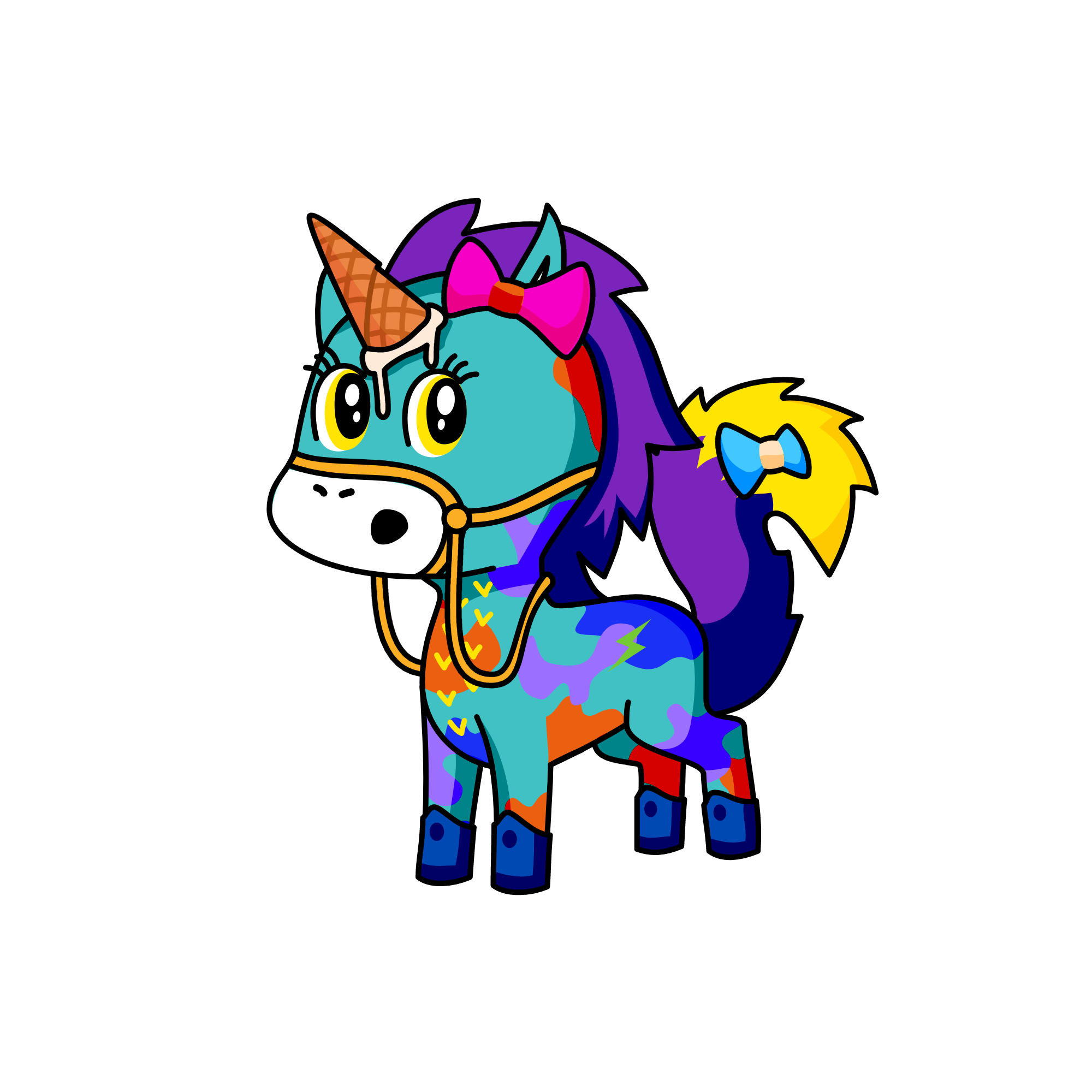Waffle uni, the unicorn