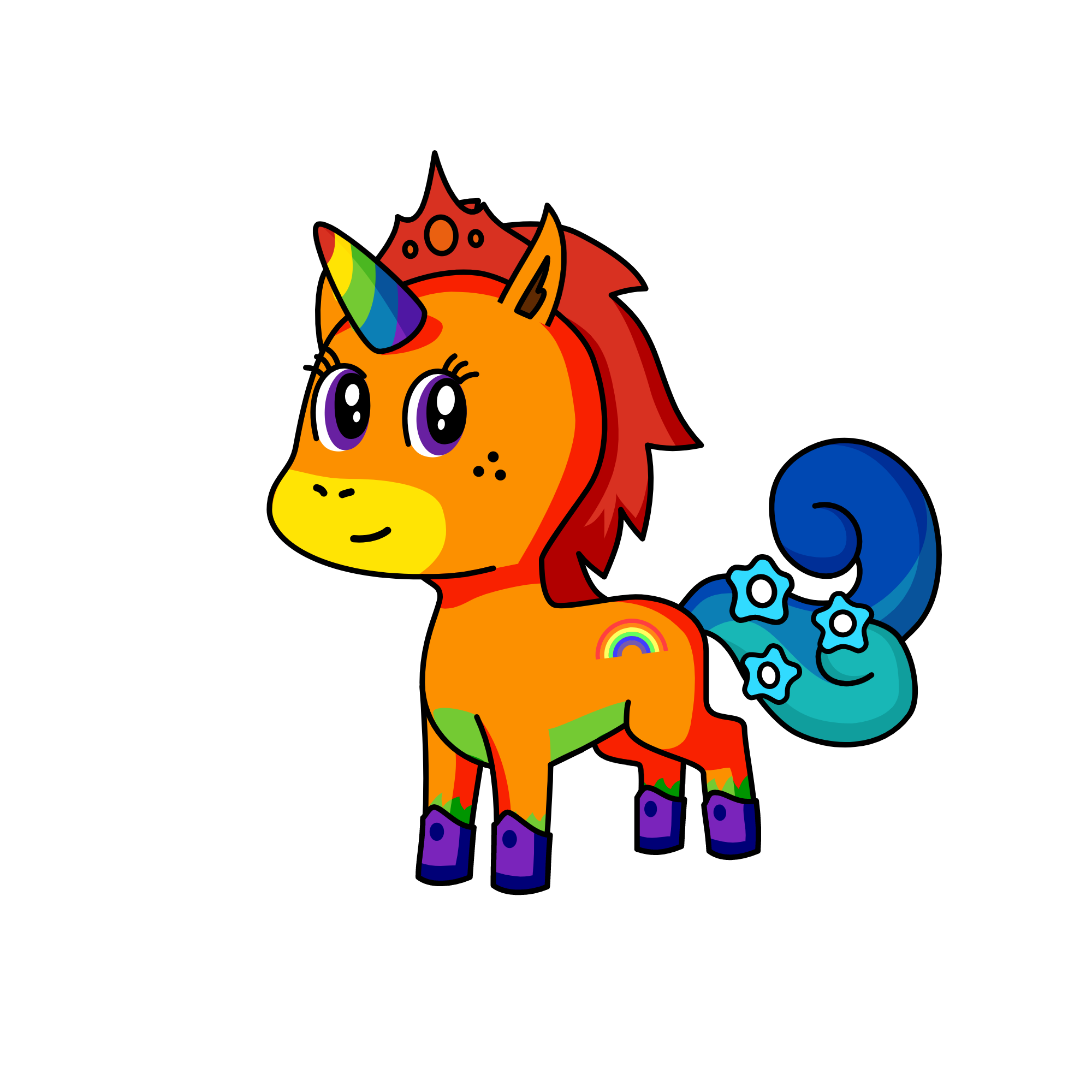 Queen Girl, the unicorn