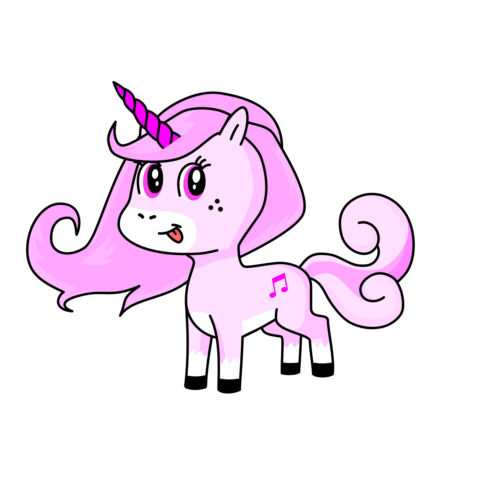 Pinky, the unicorn