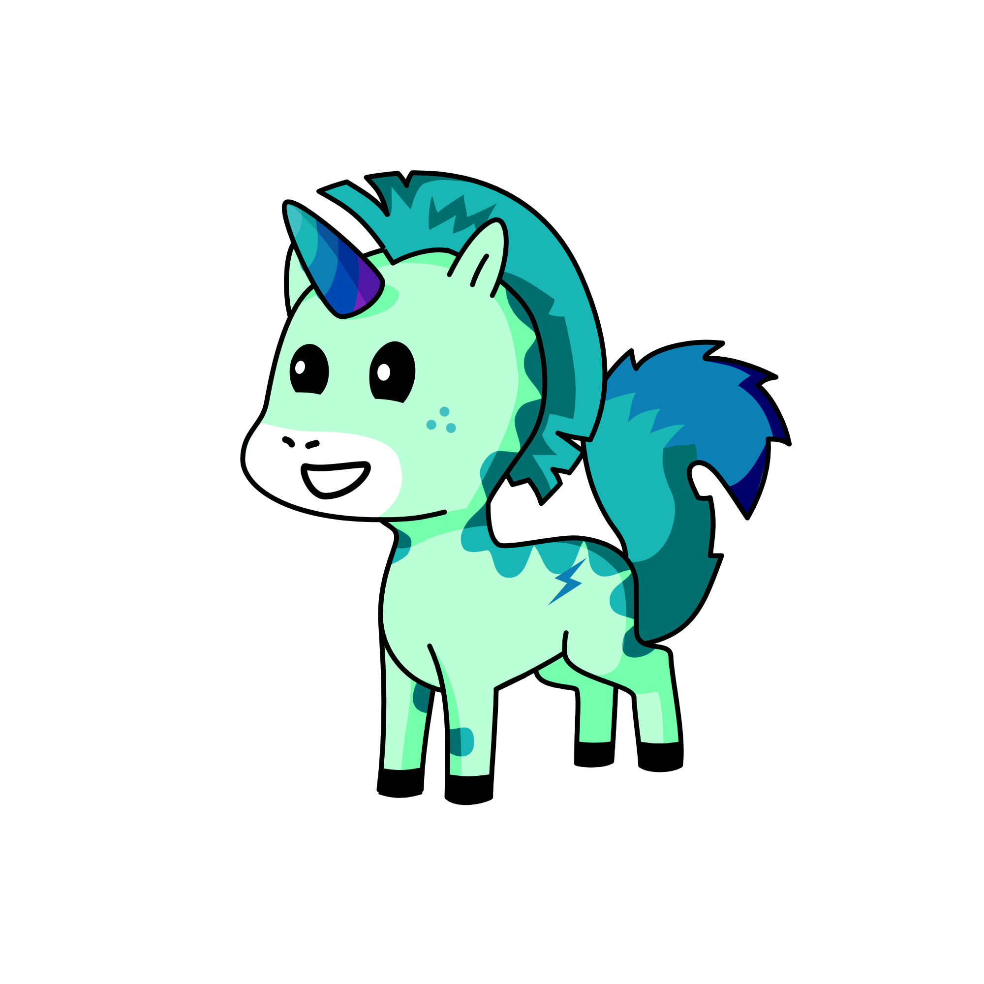BlueBolt, the unicorn