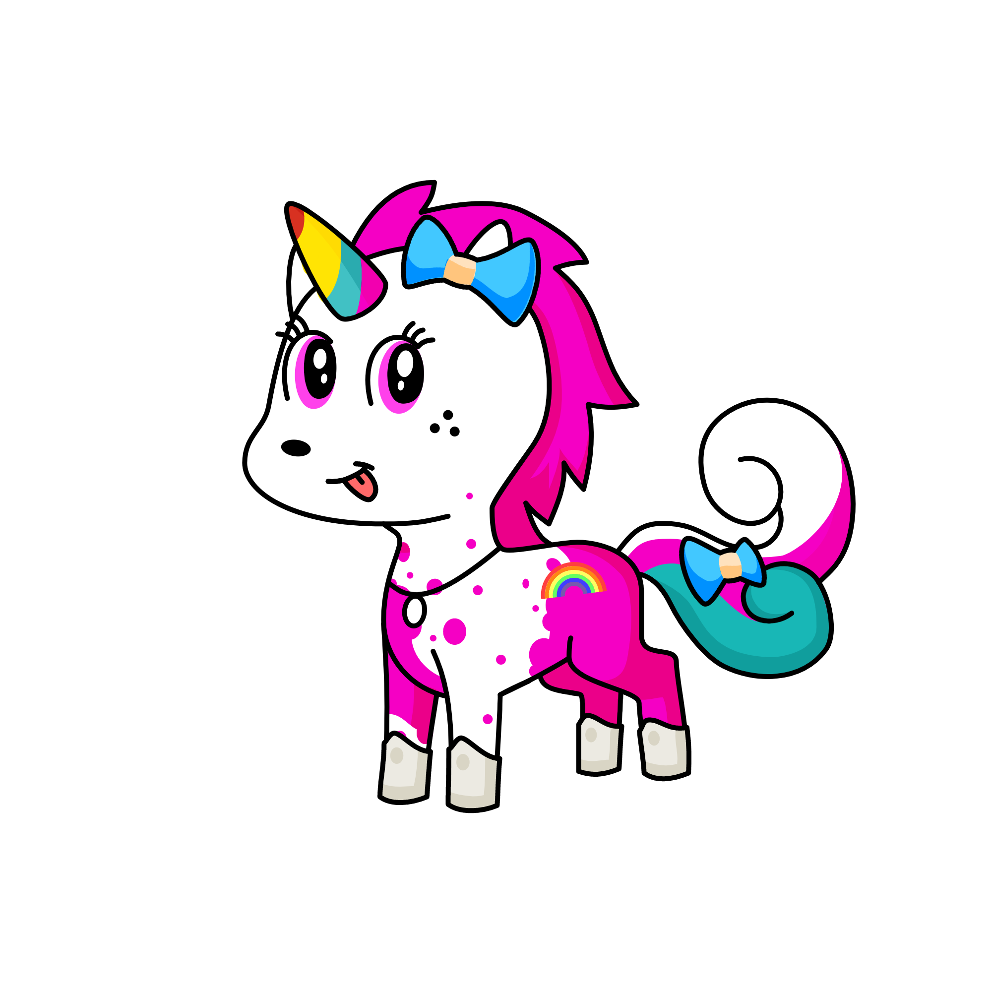 pink, the unicorn