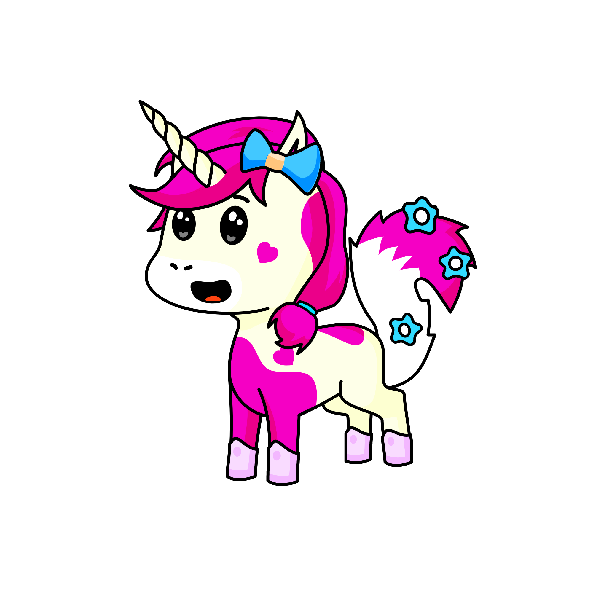 Pinky, the unicorn