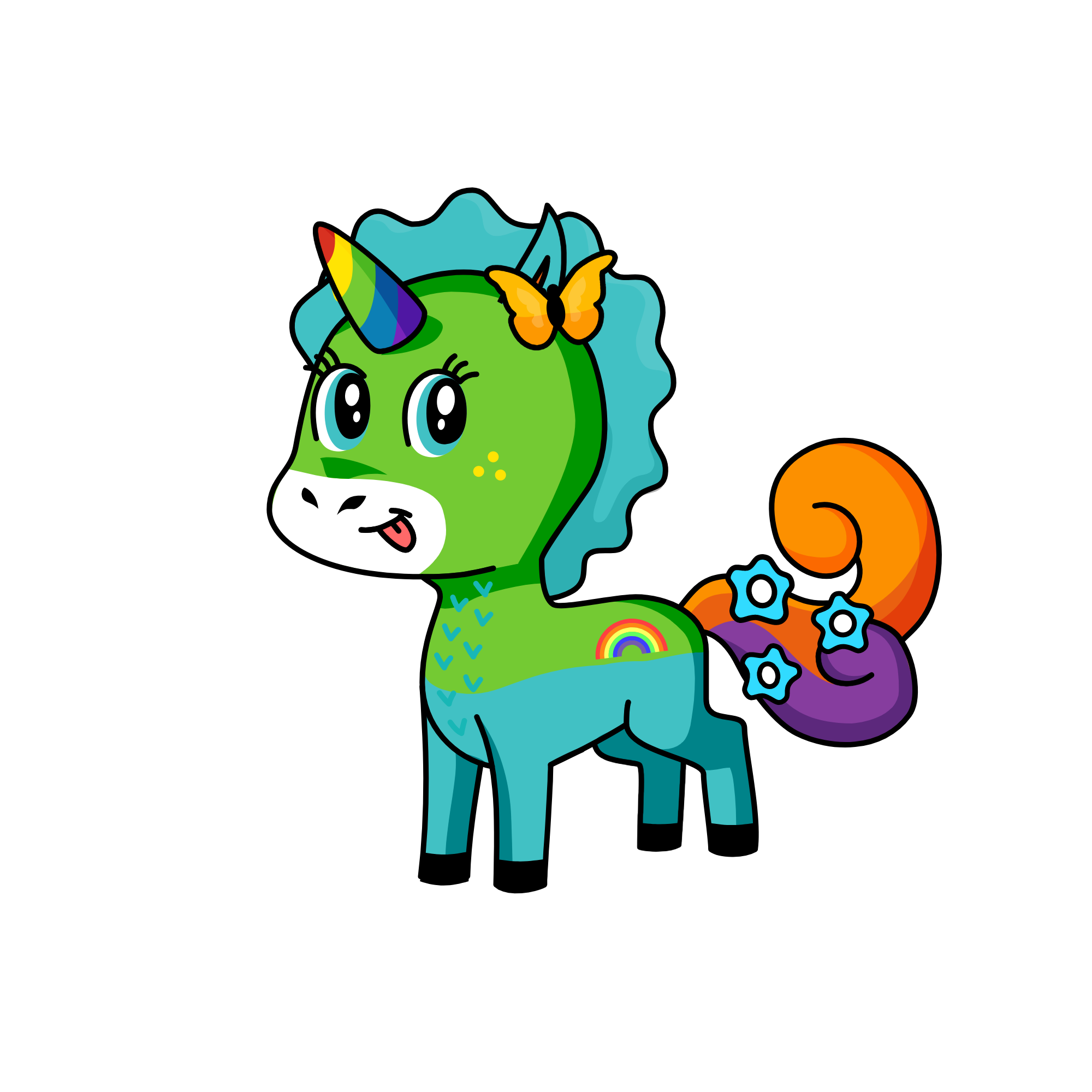 F, the unicorn