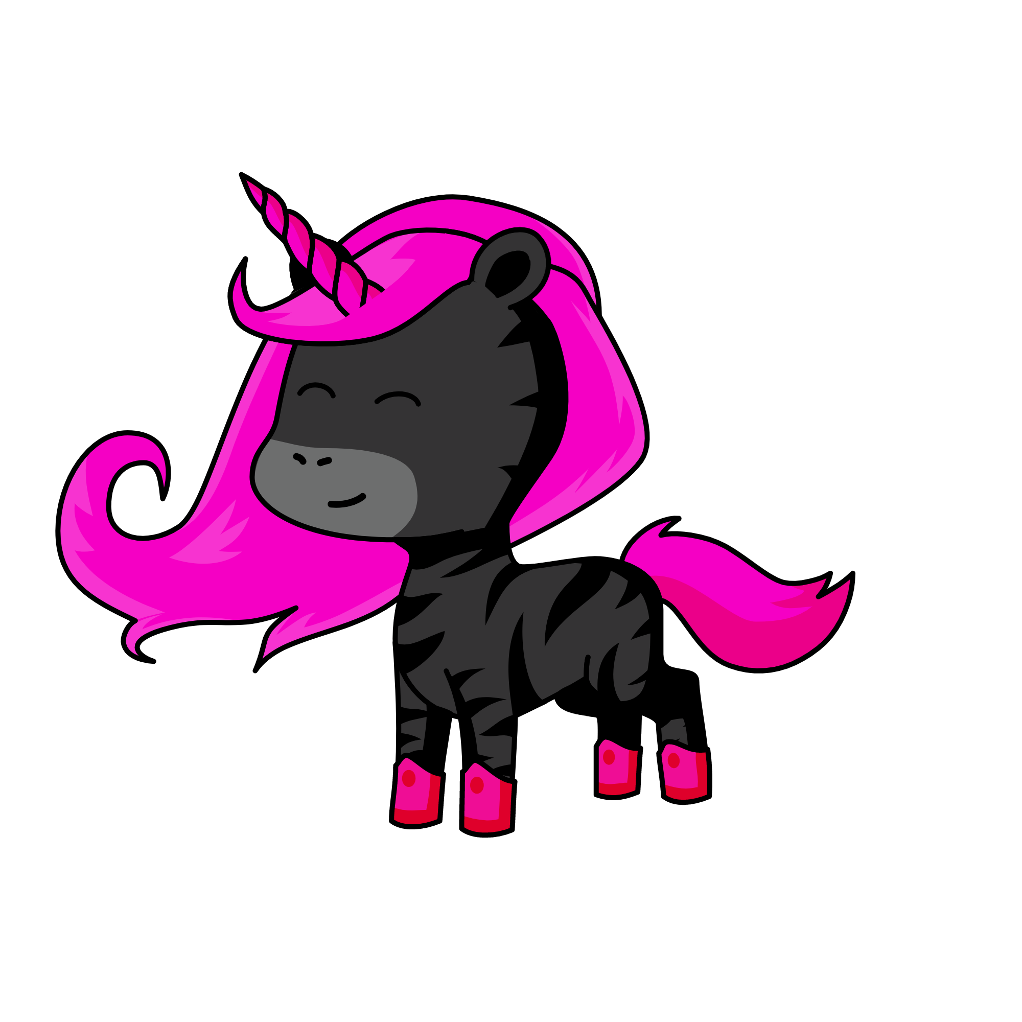 BLACK PING, the unicorn