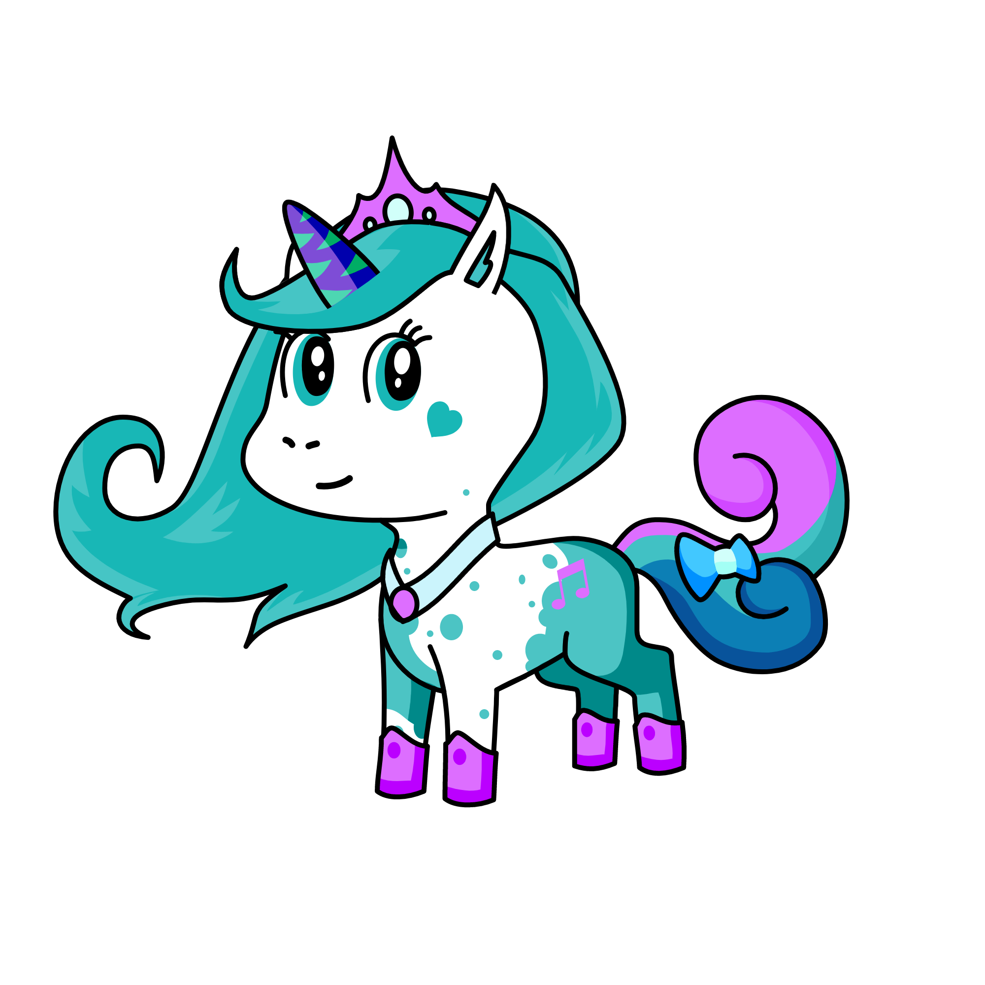 Blueburry, the unicorn