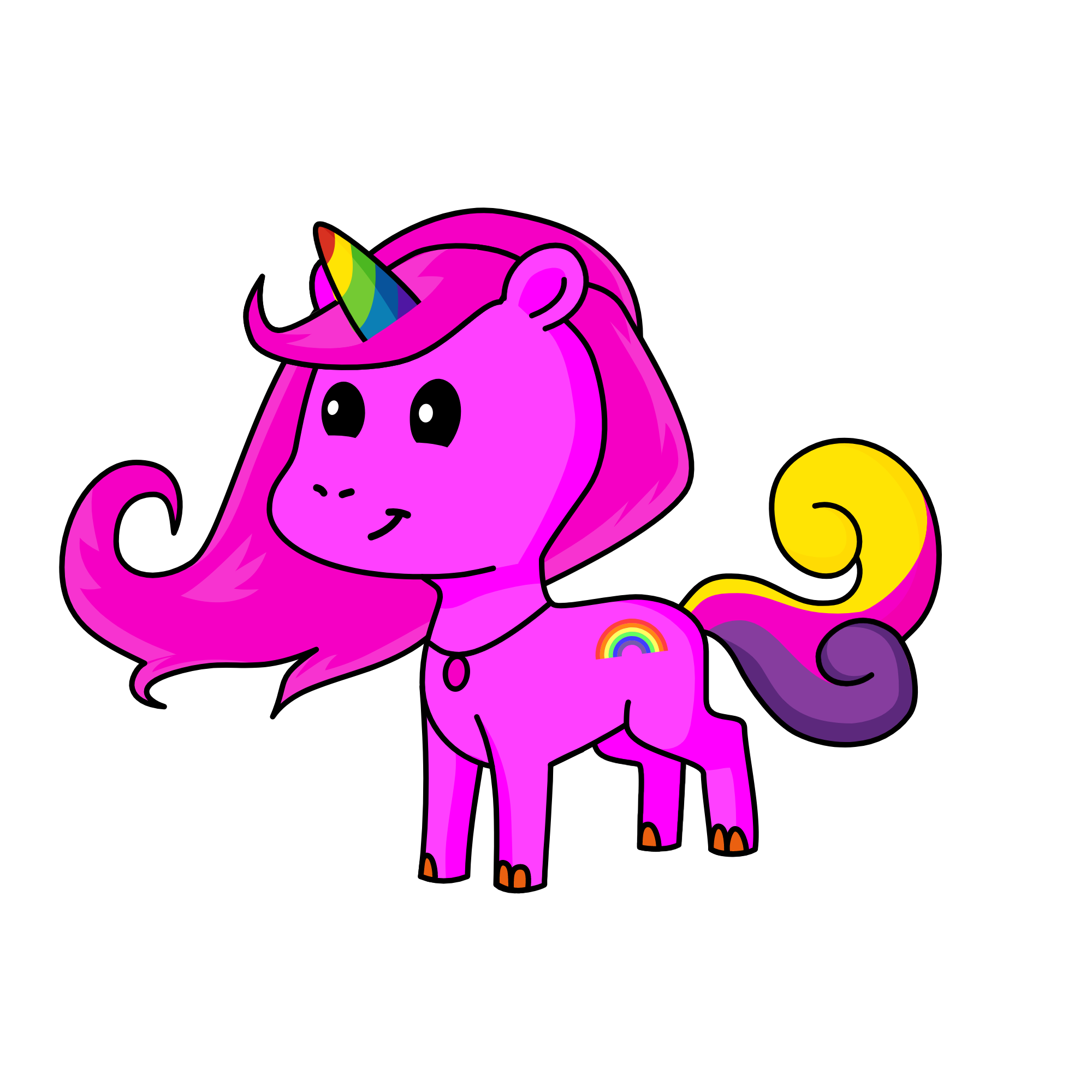 Rainbowcorn , the unicorn