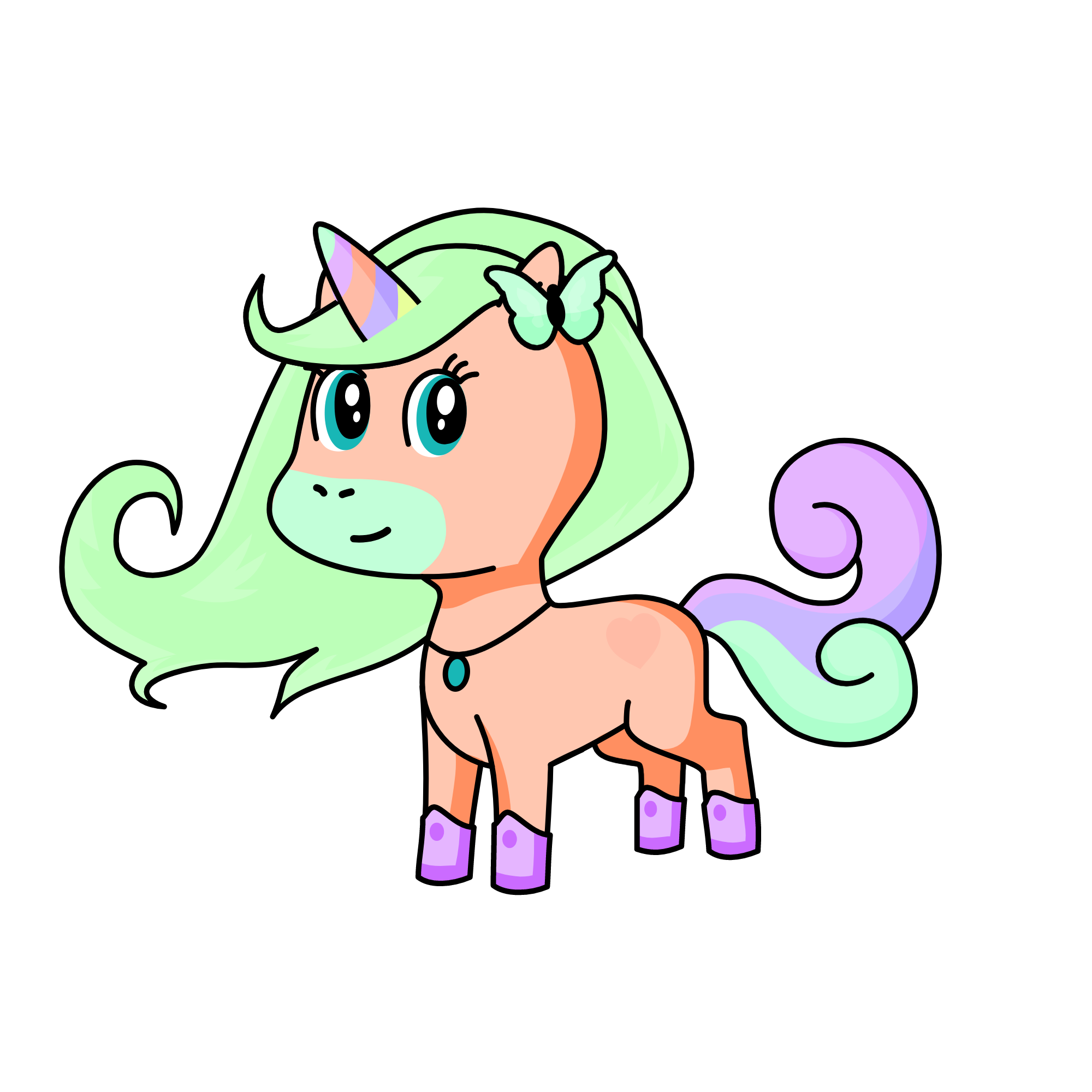 Pastel, the unicorn