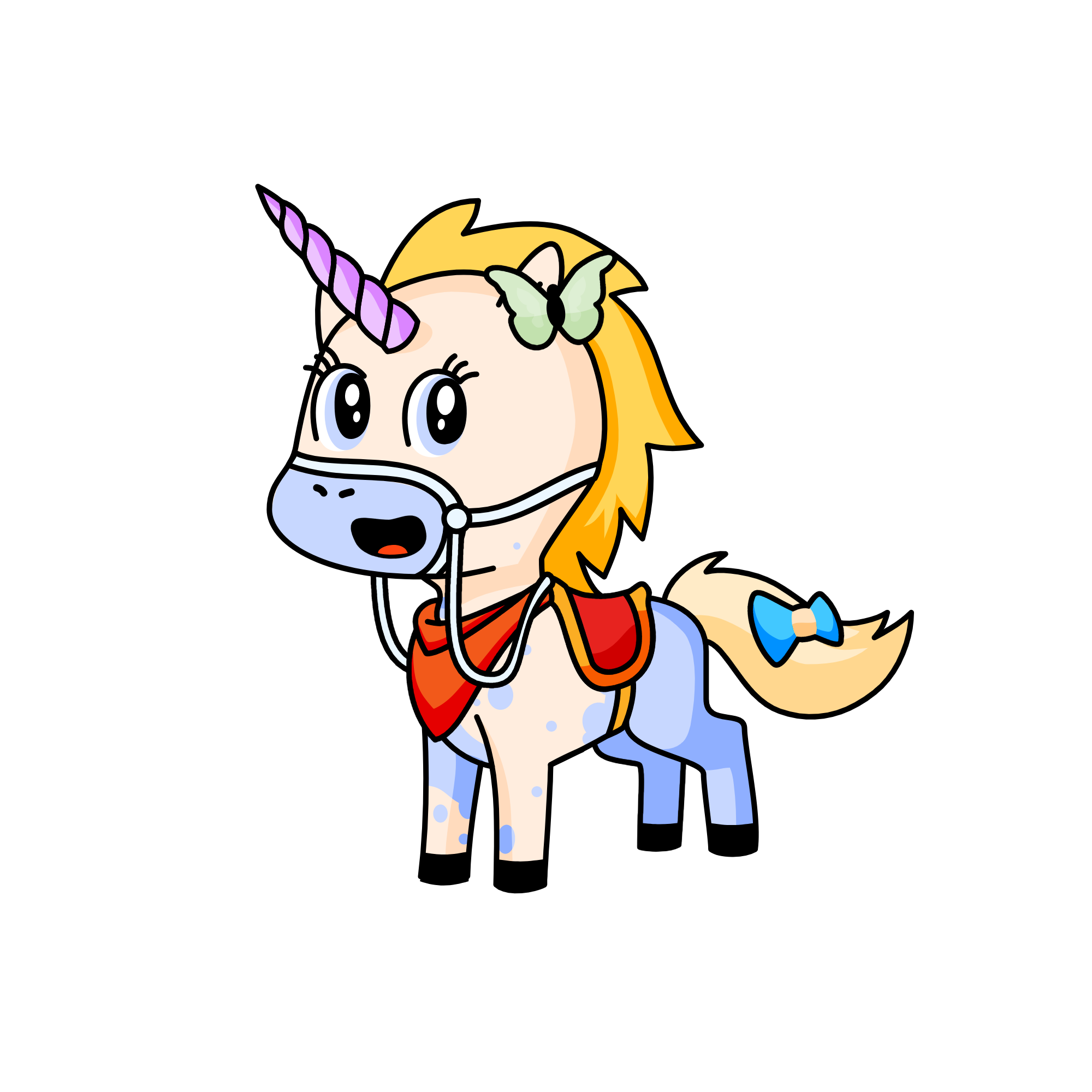 brave belle, the unicorn