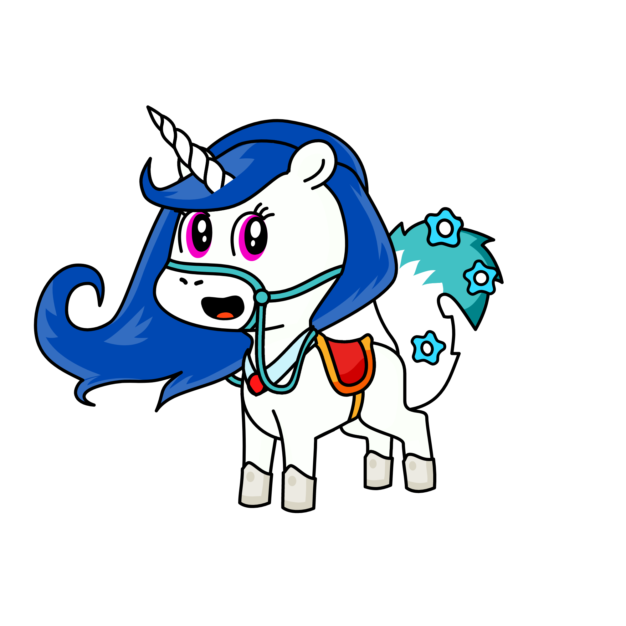 Rainbow, the unicorn