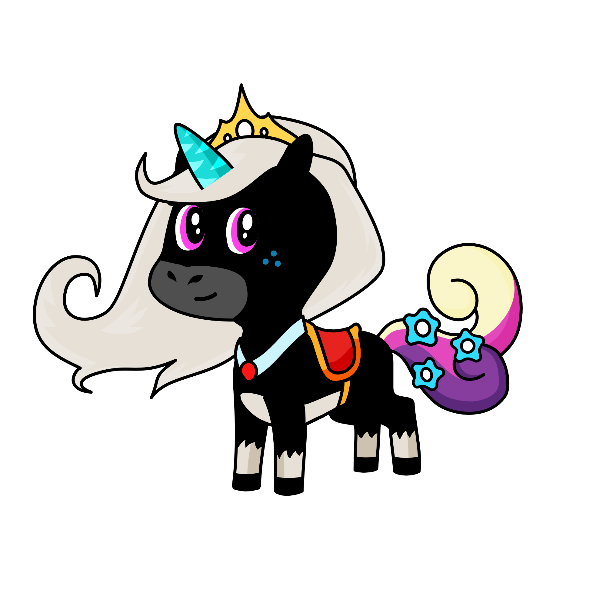 princess black, the unicorn