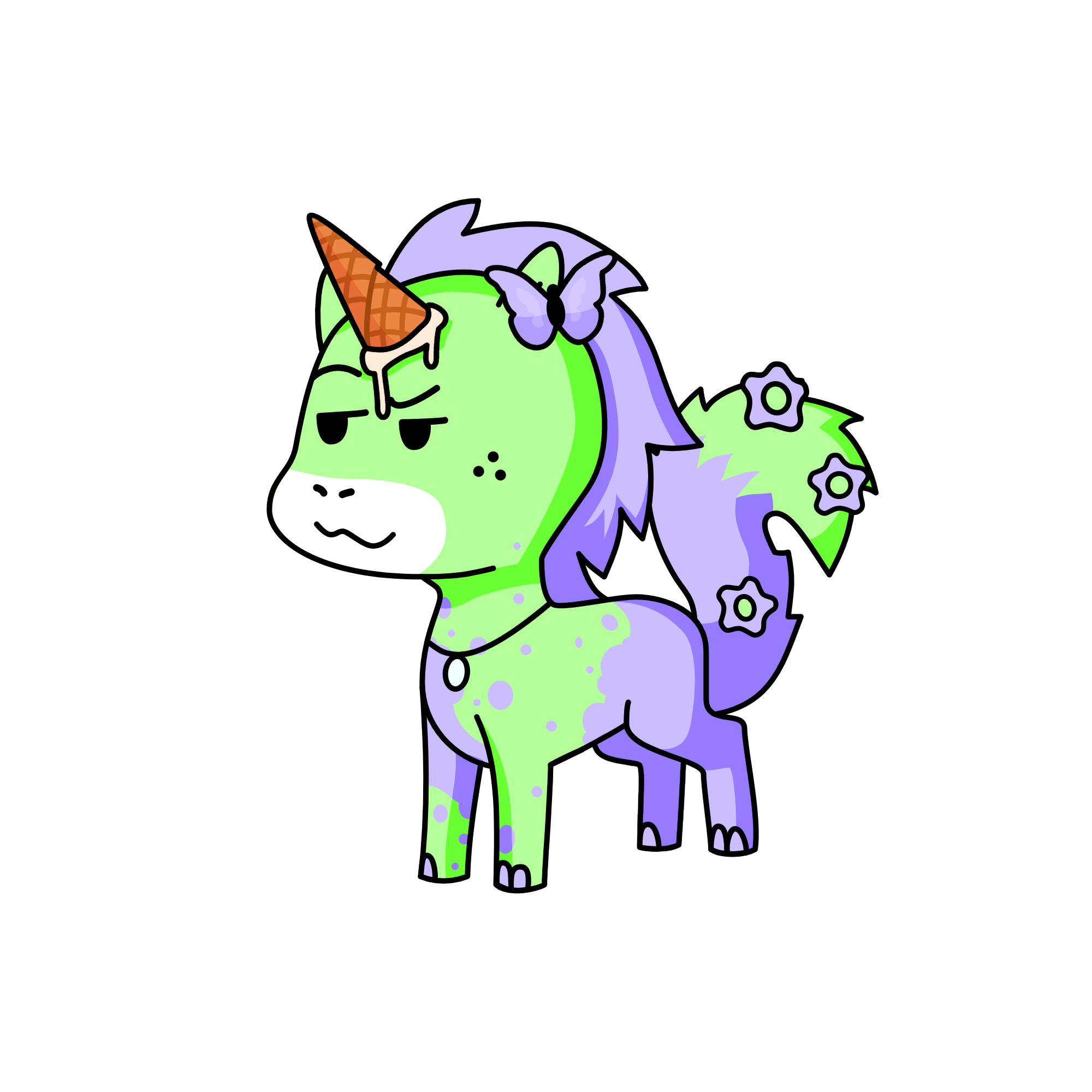 Minty, the unicorn