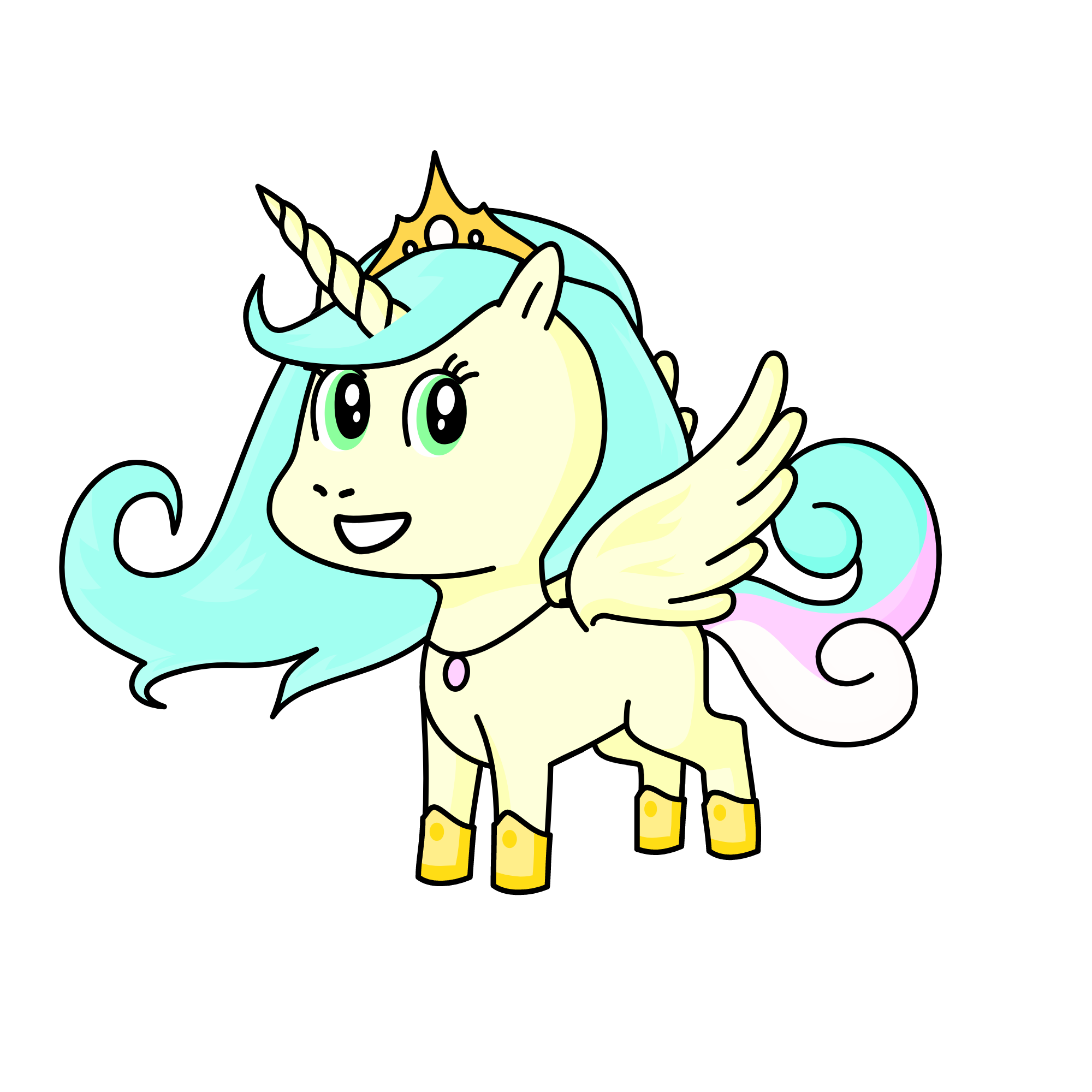 Princess Celestia, the unicorn