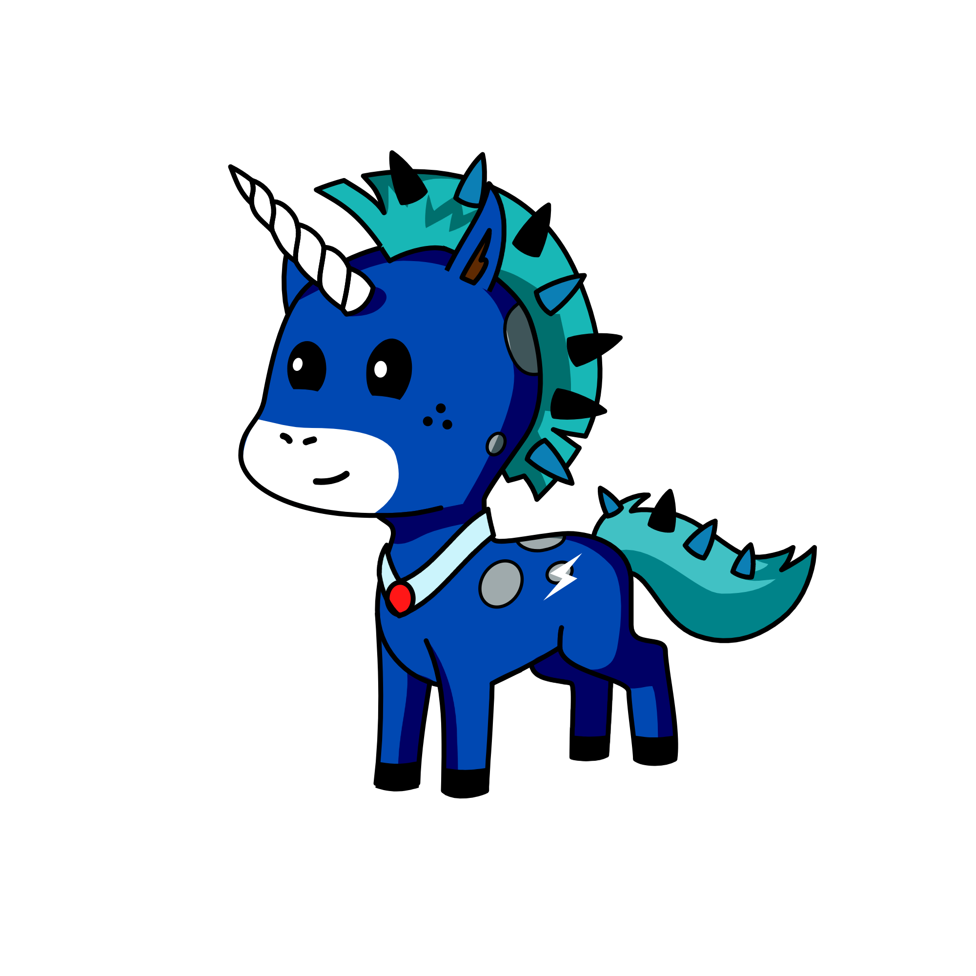 bluey, the unicorn