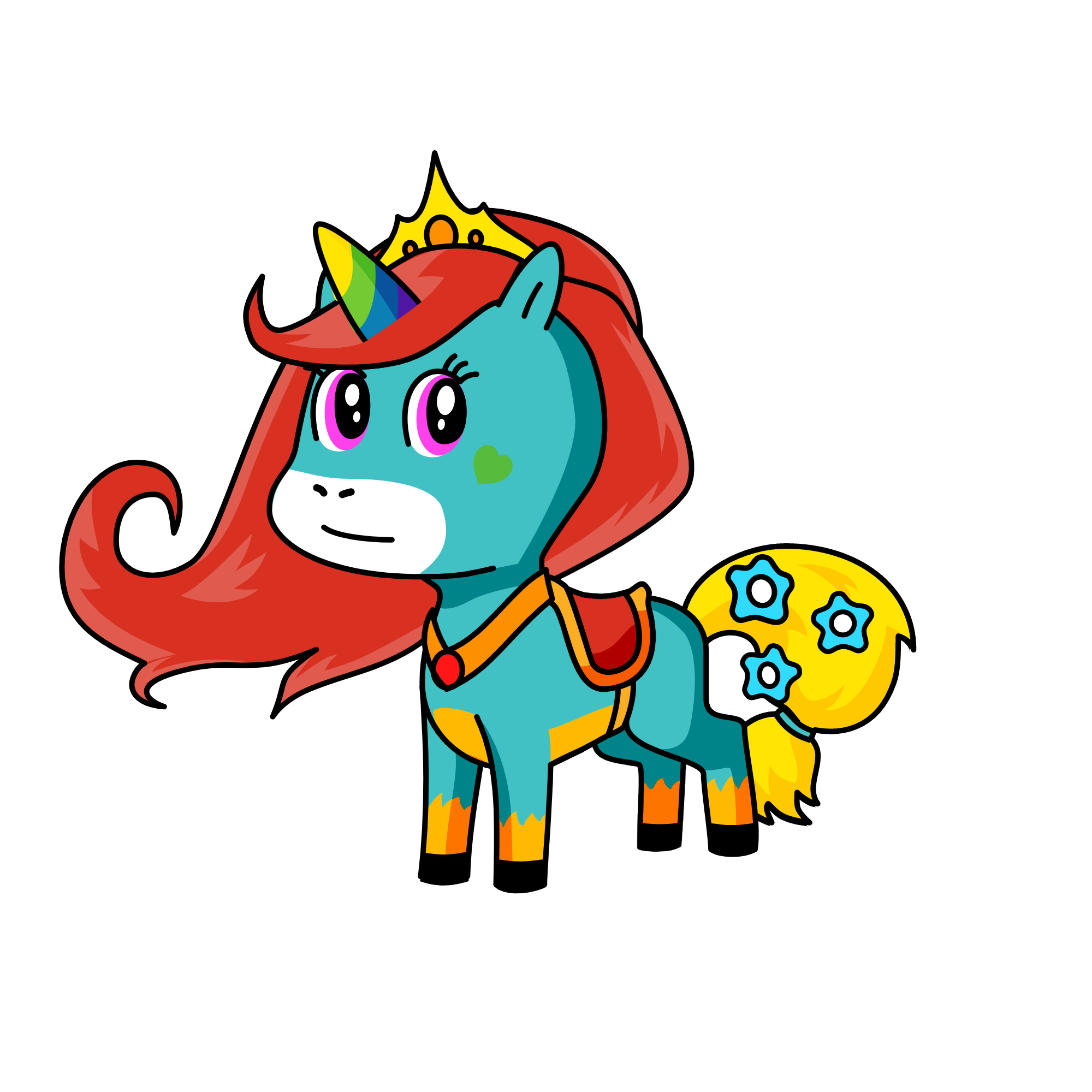 kathy the cute cat, the unicorn