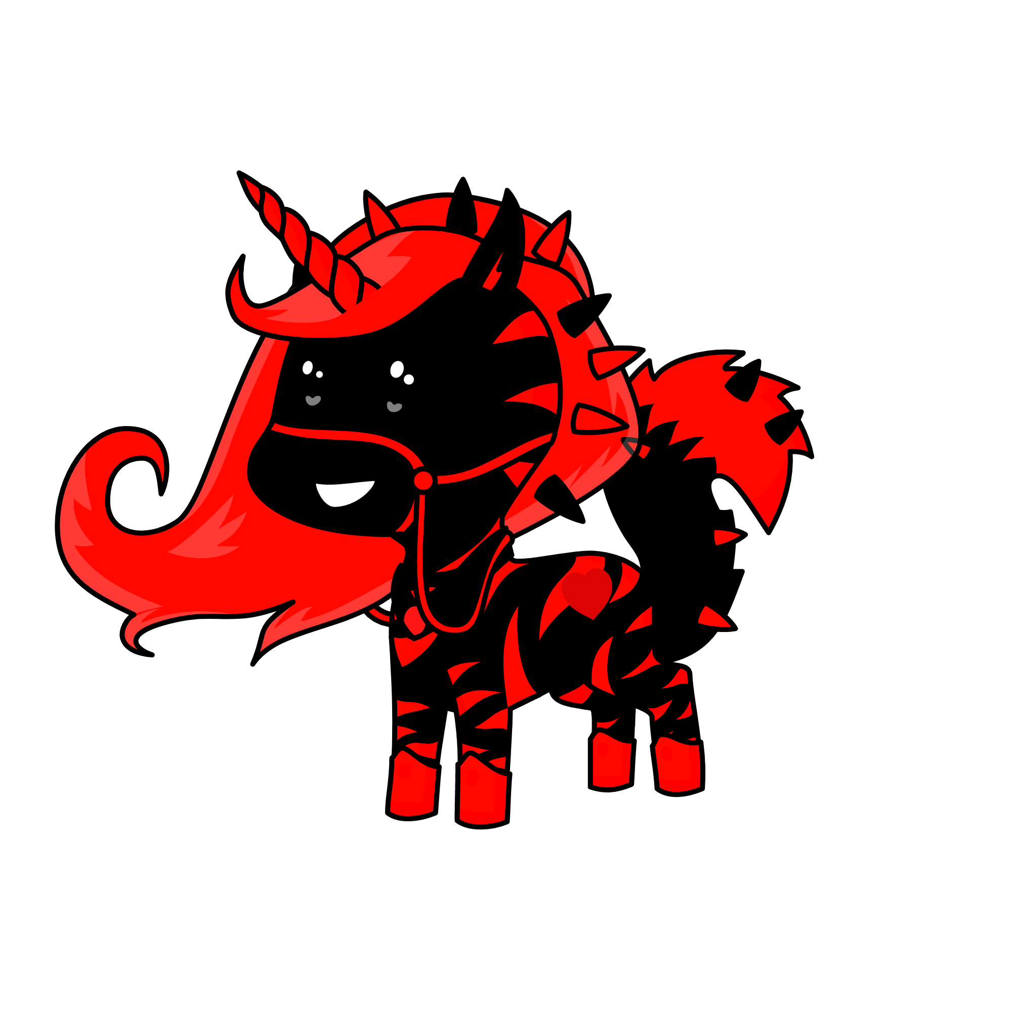 evil tiger , the unicorn