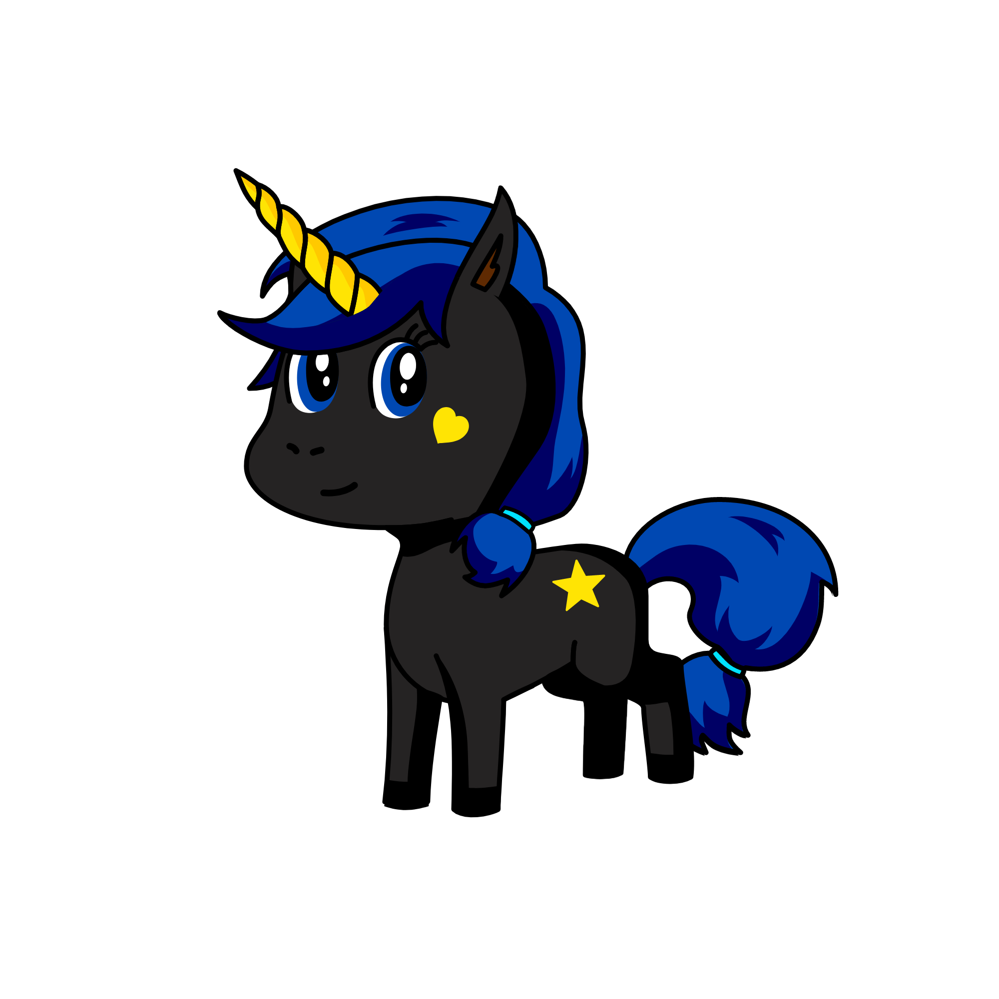 Moonlight, the unicorn