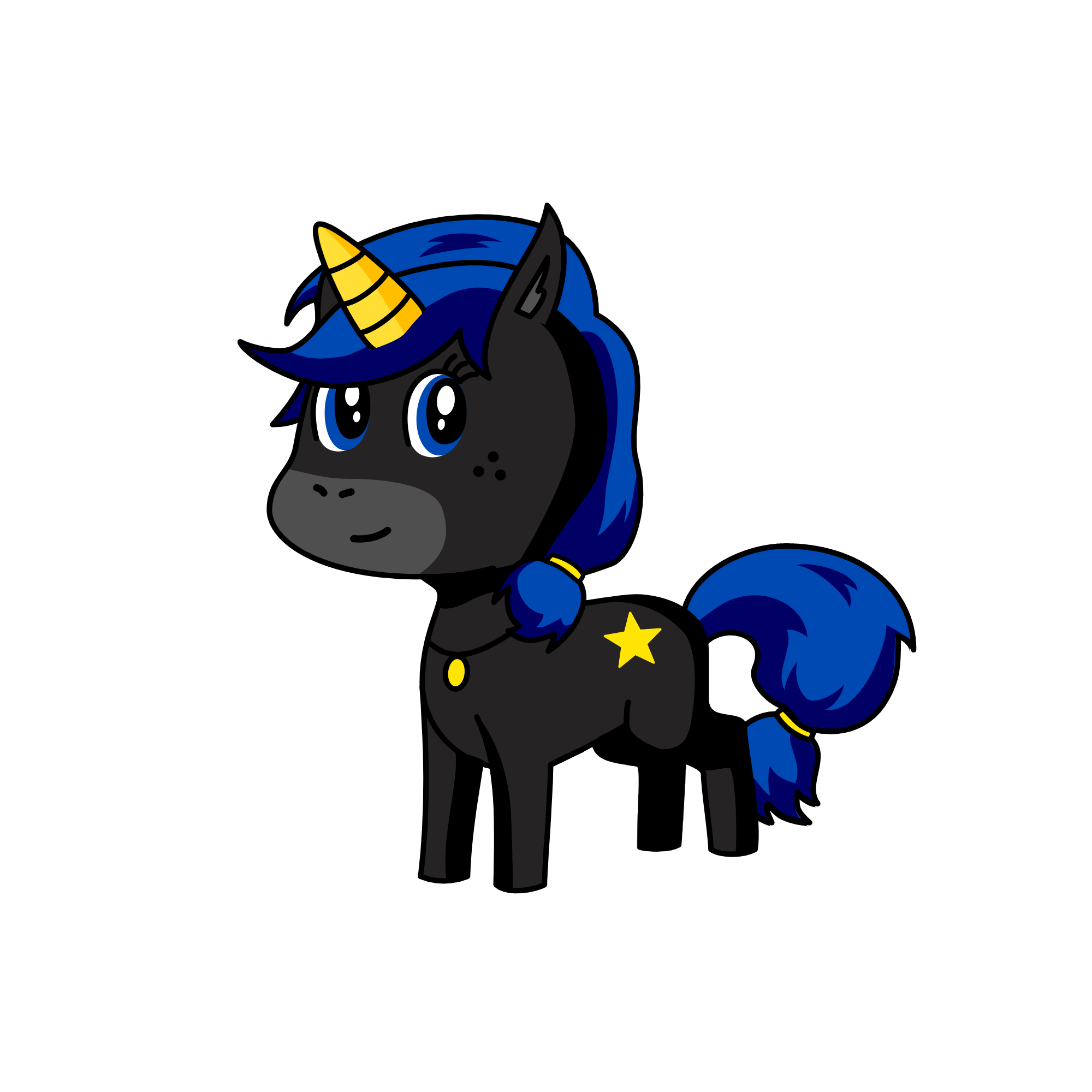 Moonlight, the unicorn