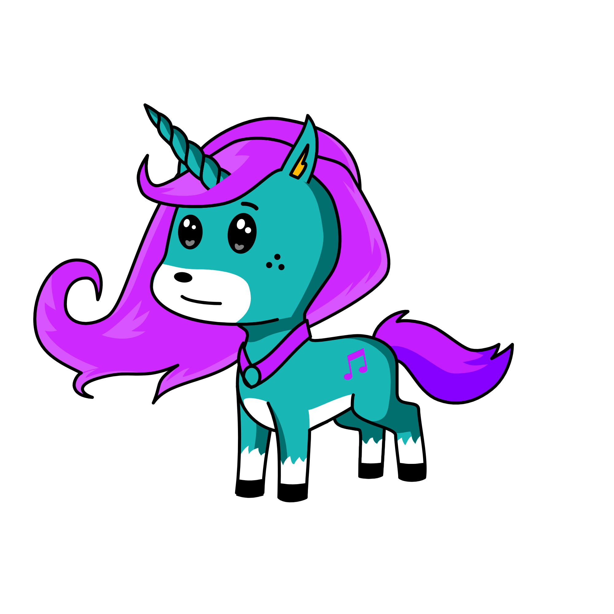 Snowy, the unicorn