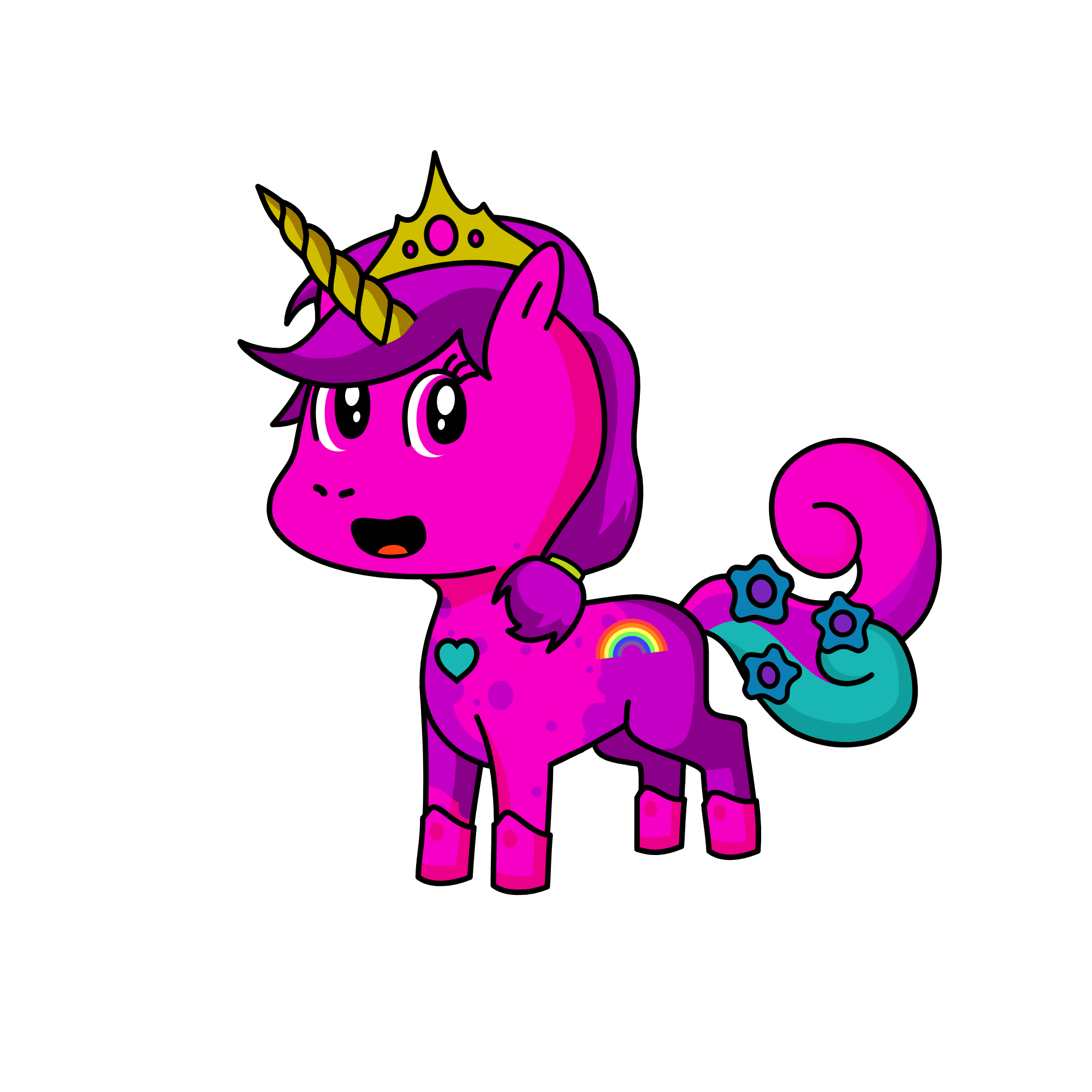 Glossy, the unicorn