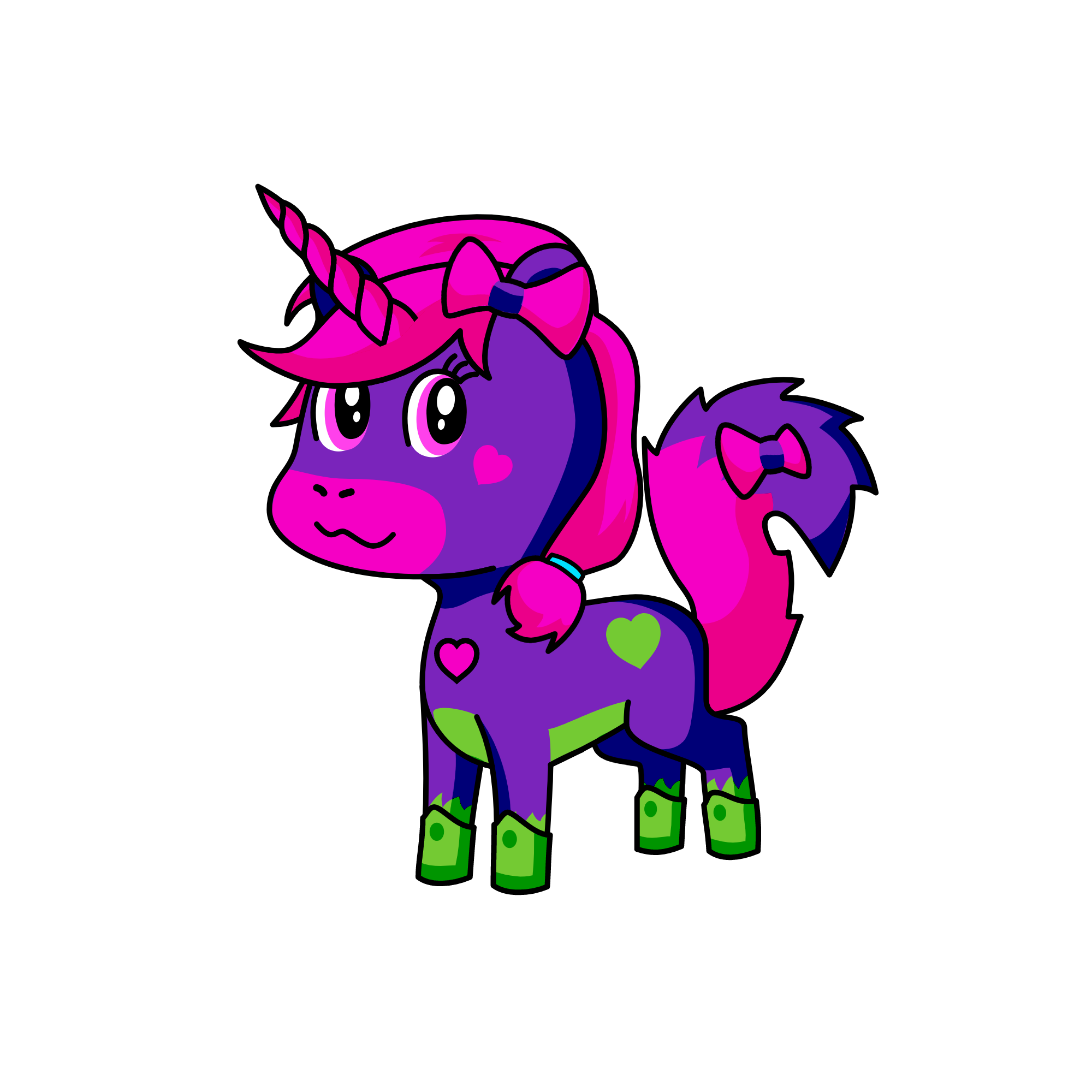 neon qt, the unicorn