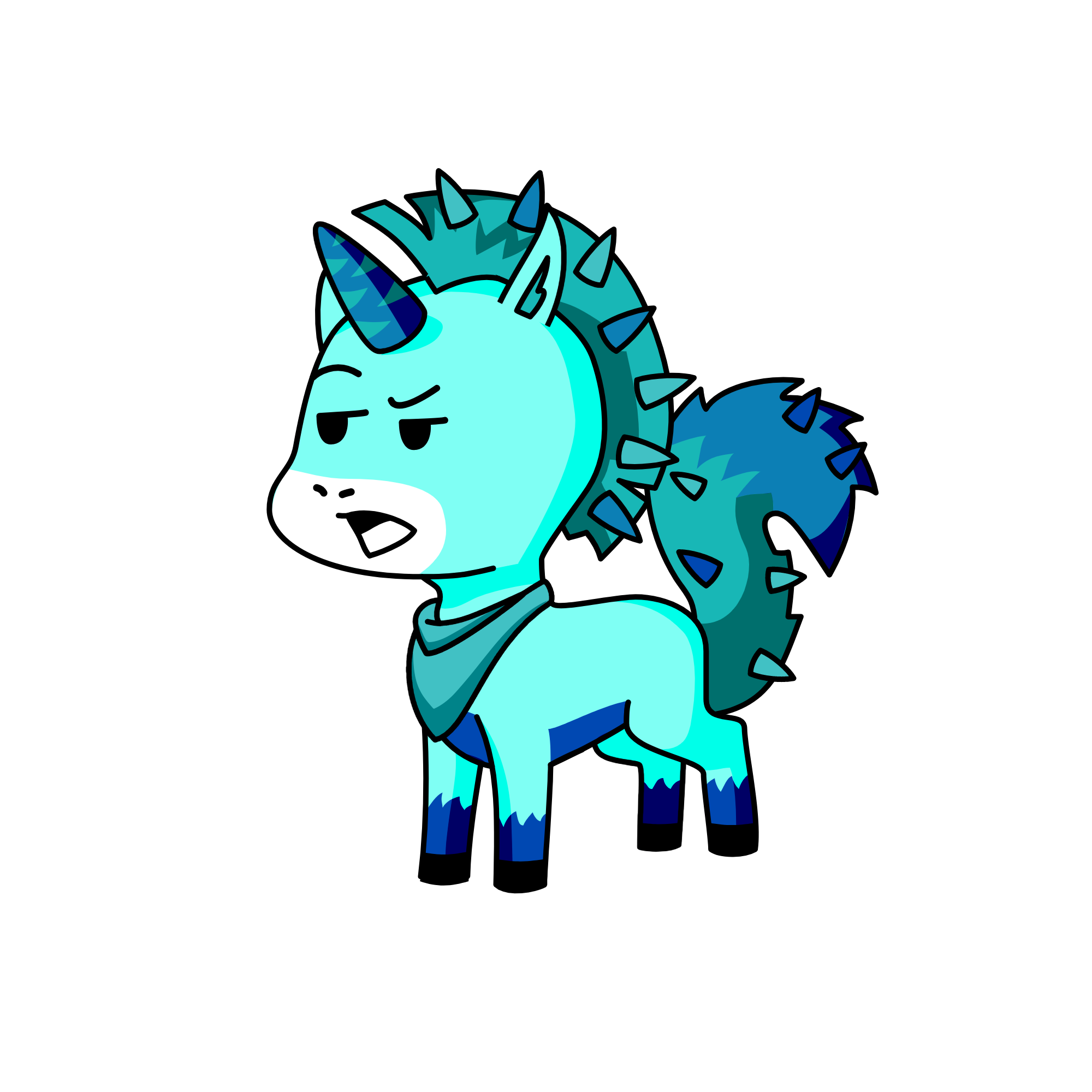 Spike, the unicorn