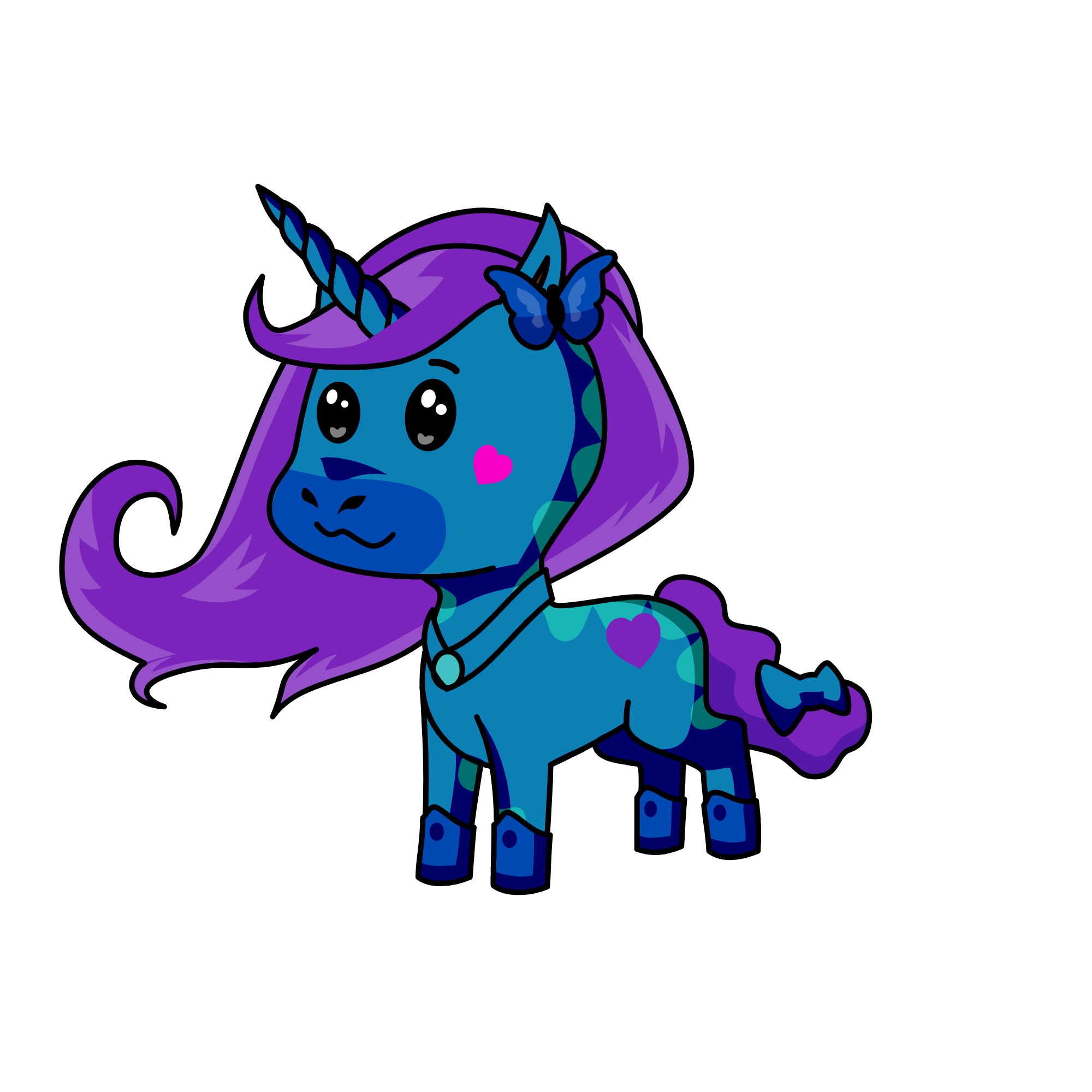 b, the unicorn