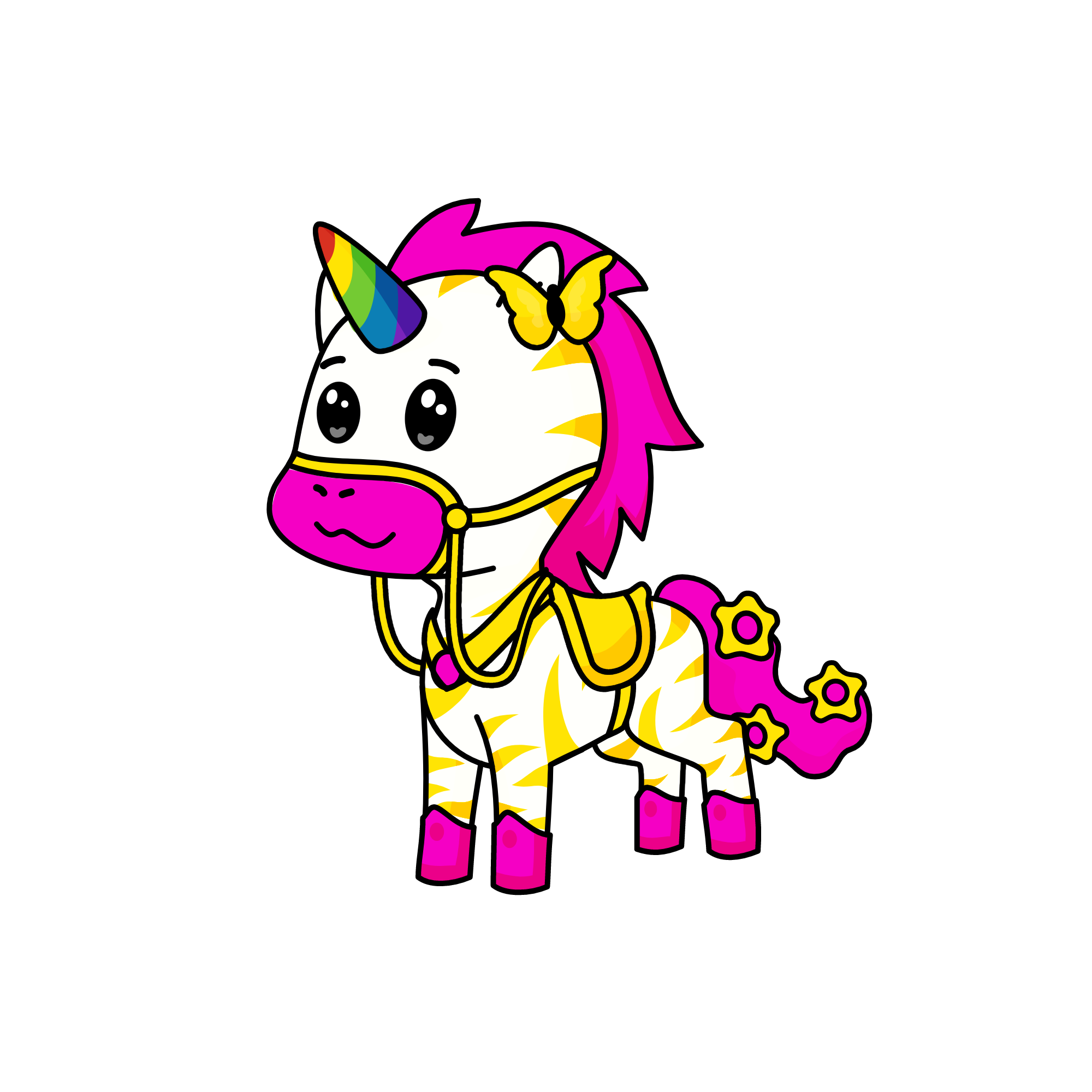 rainbow , the unicorn