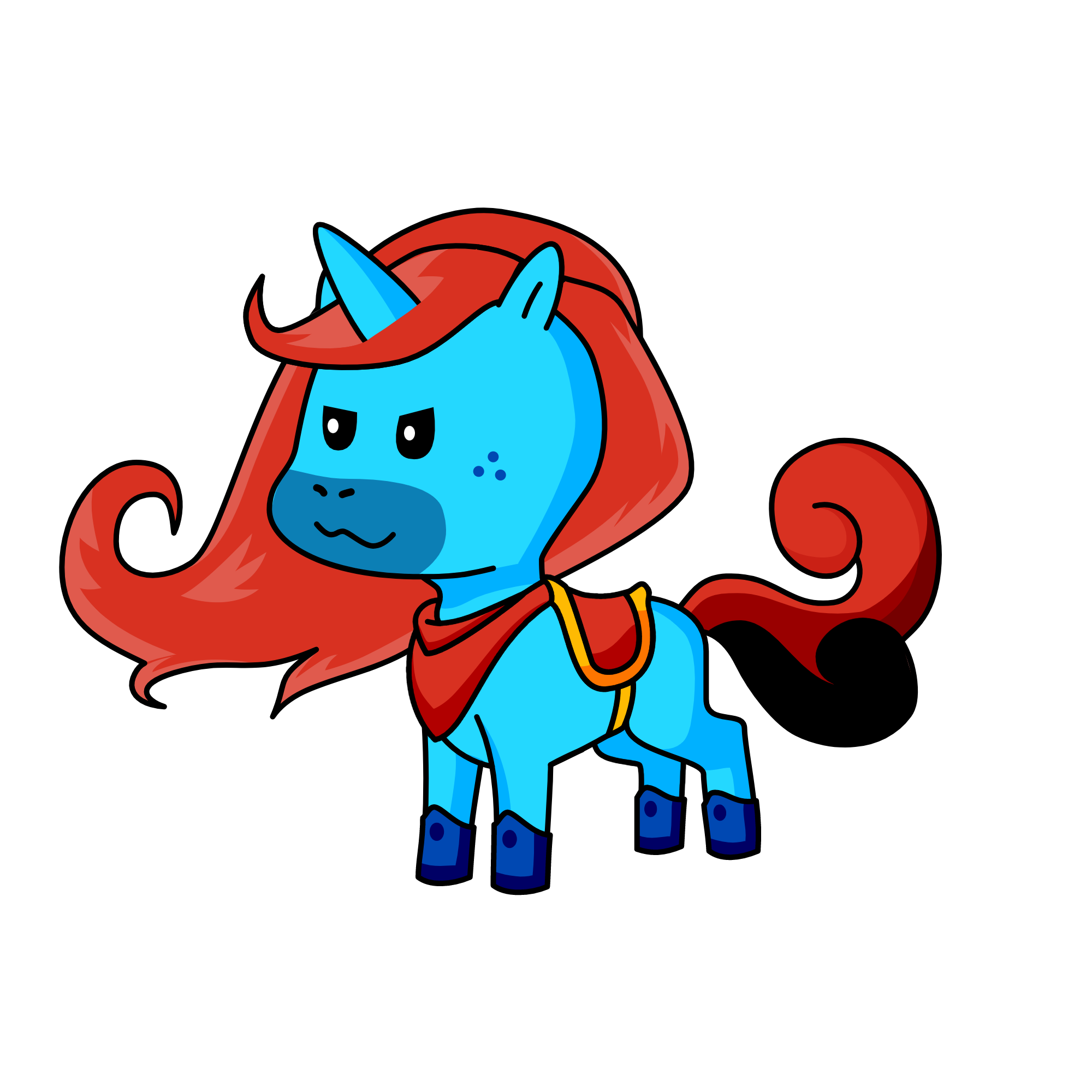 Fire, the unicorn