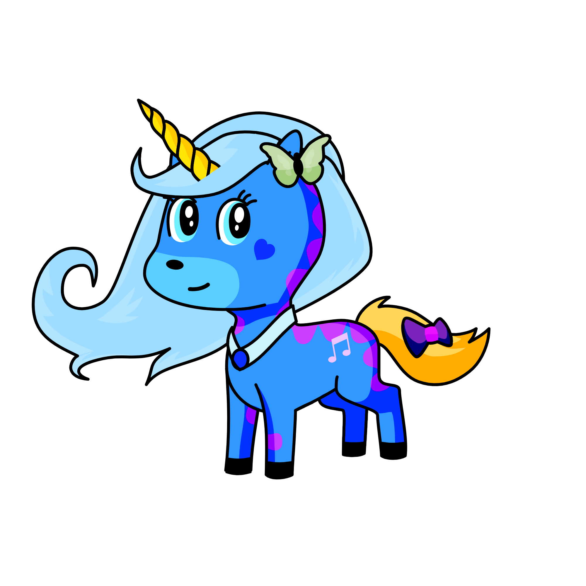 Winter, the unicorn