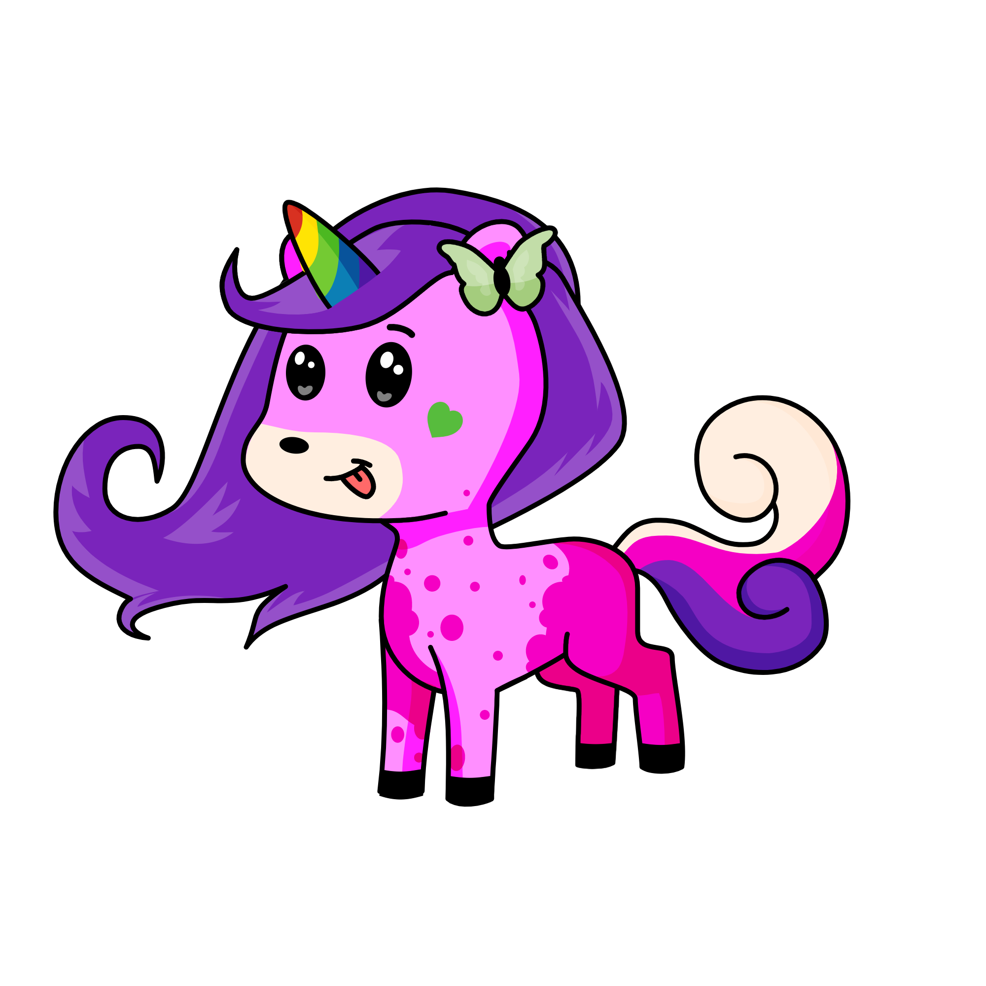 Mystic Pink Stardust, the unicorn