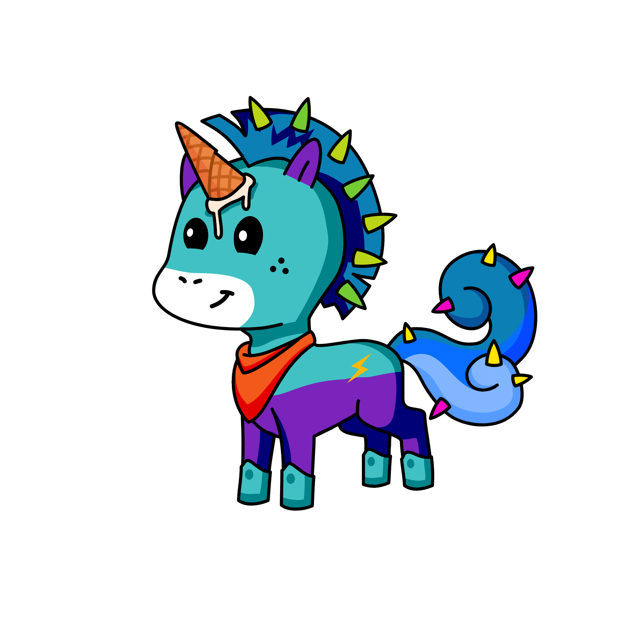 Spikes, the unicorn