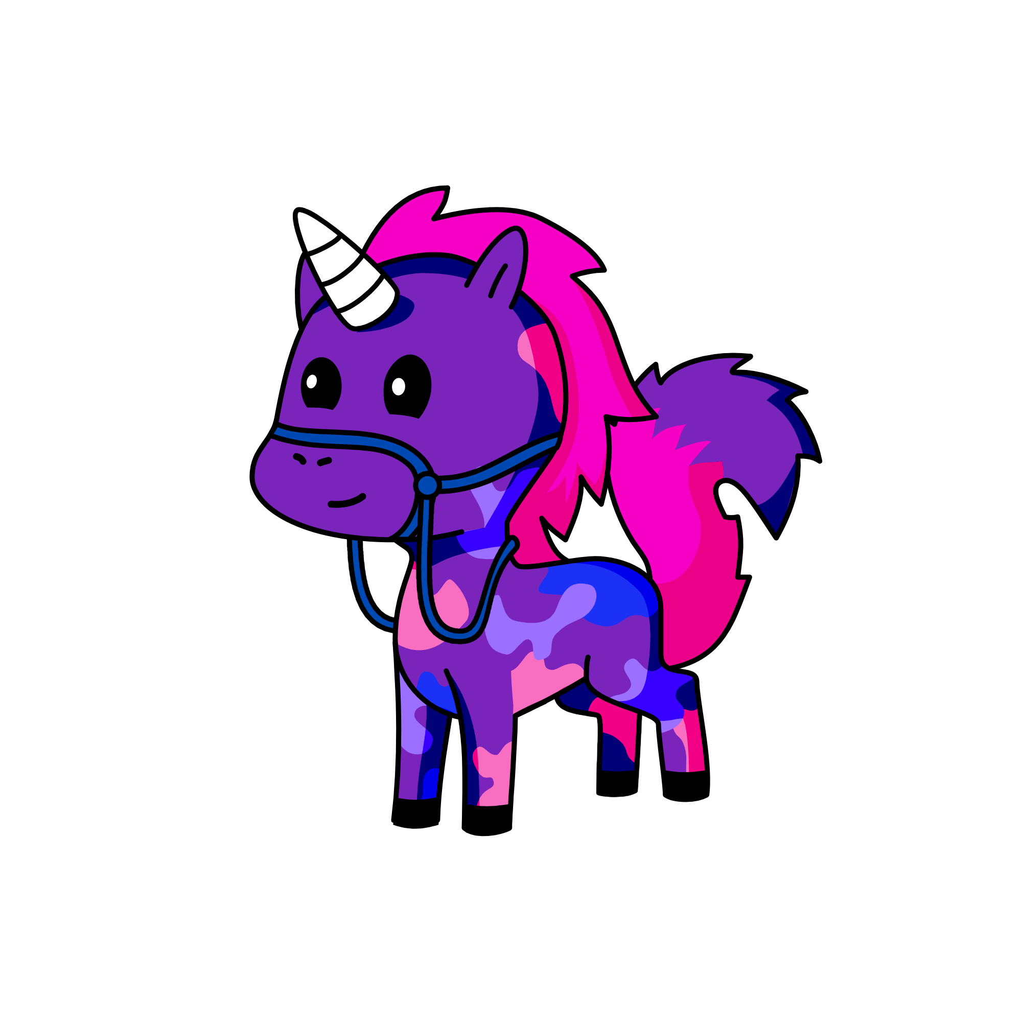 purple, the unicorn