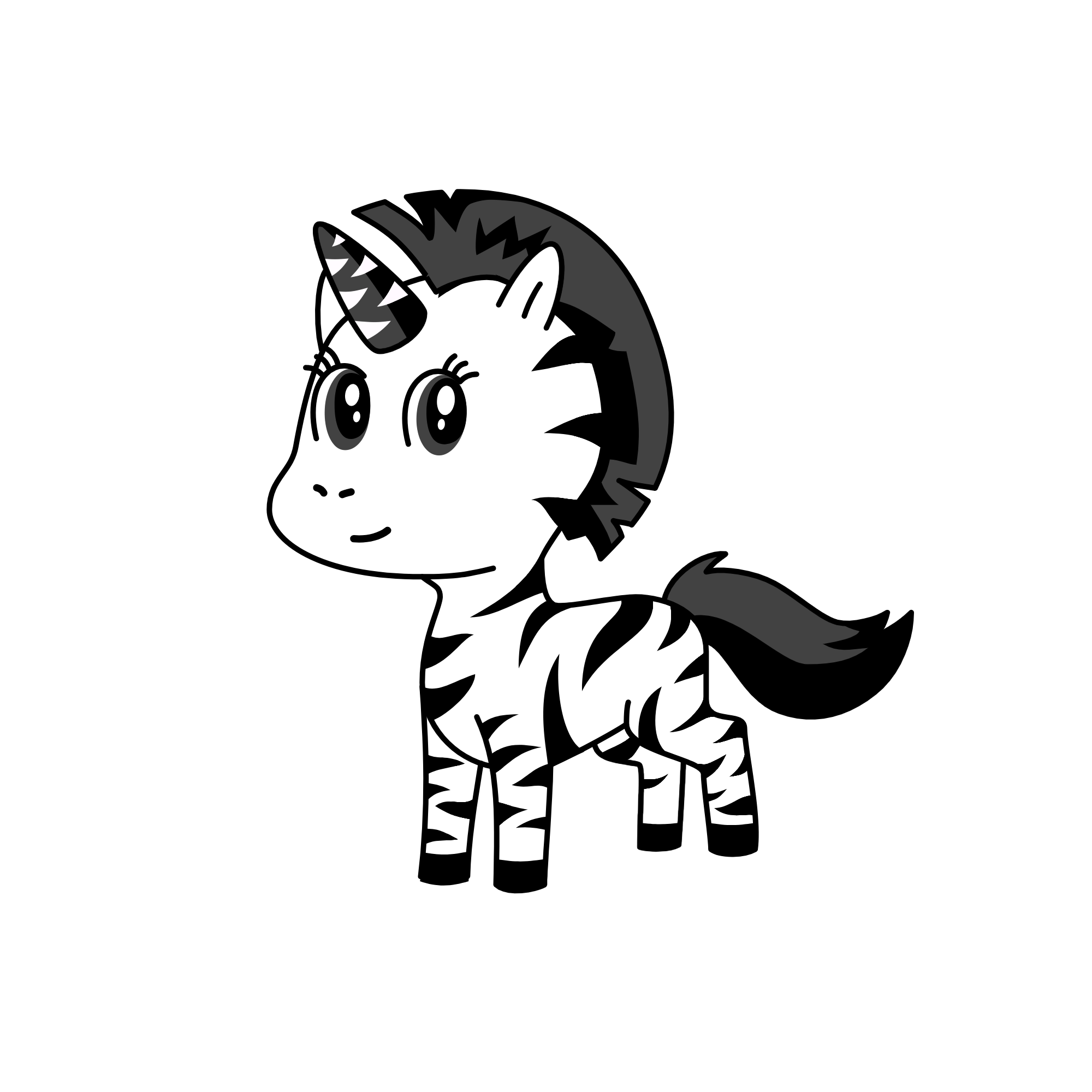zebra, the unicorn