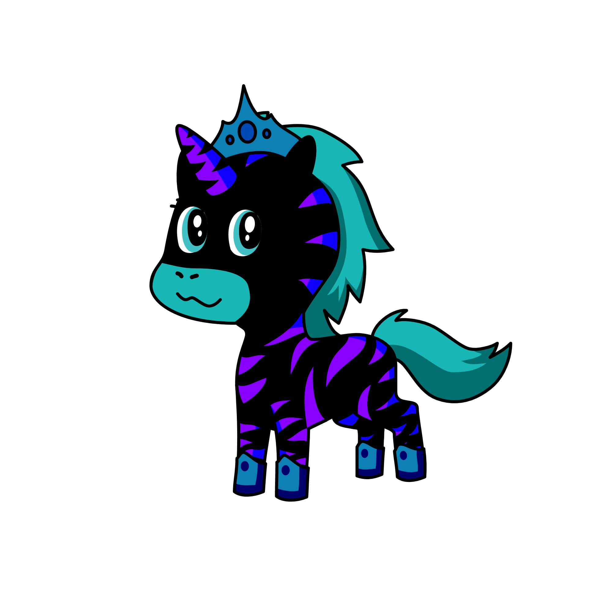 Zebrina viola, the unicorn
