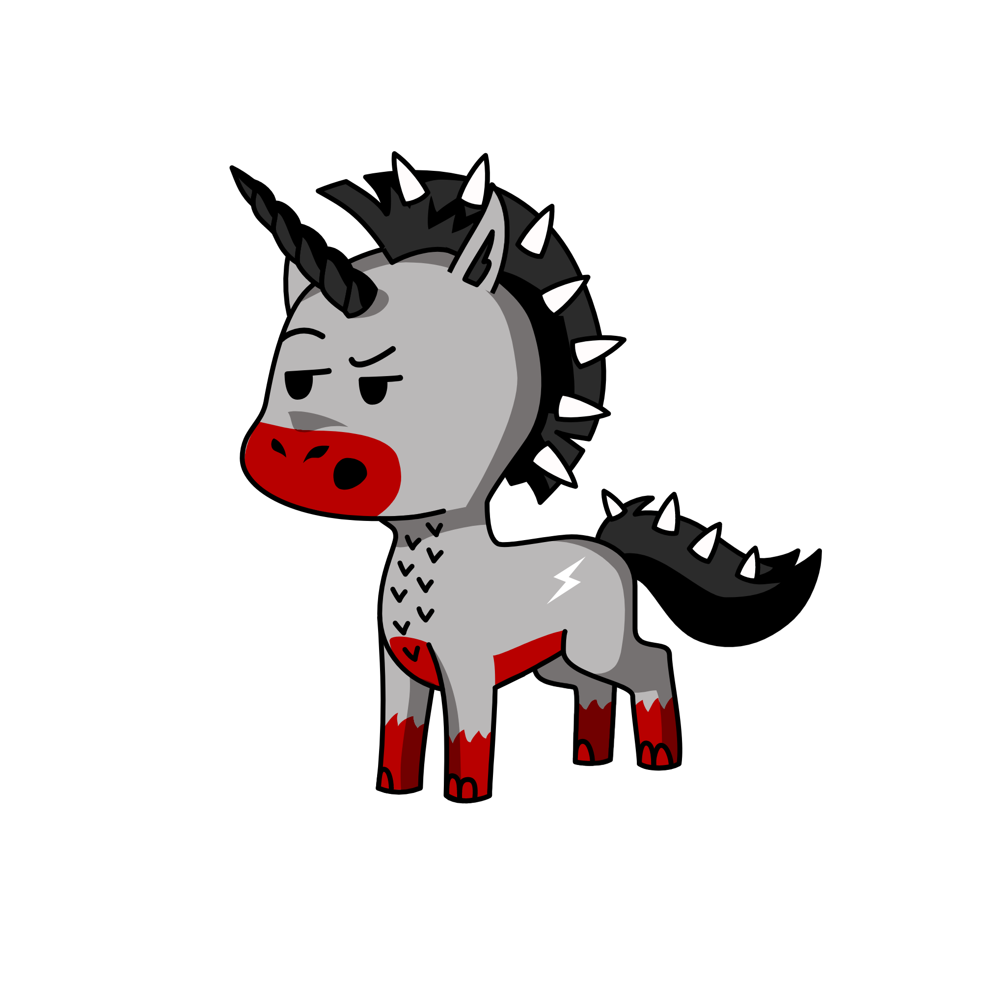 Emo unicorn, the unicorn
