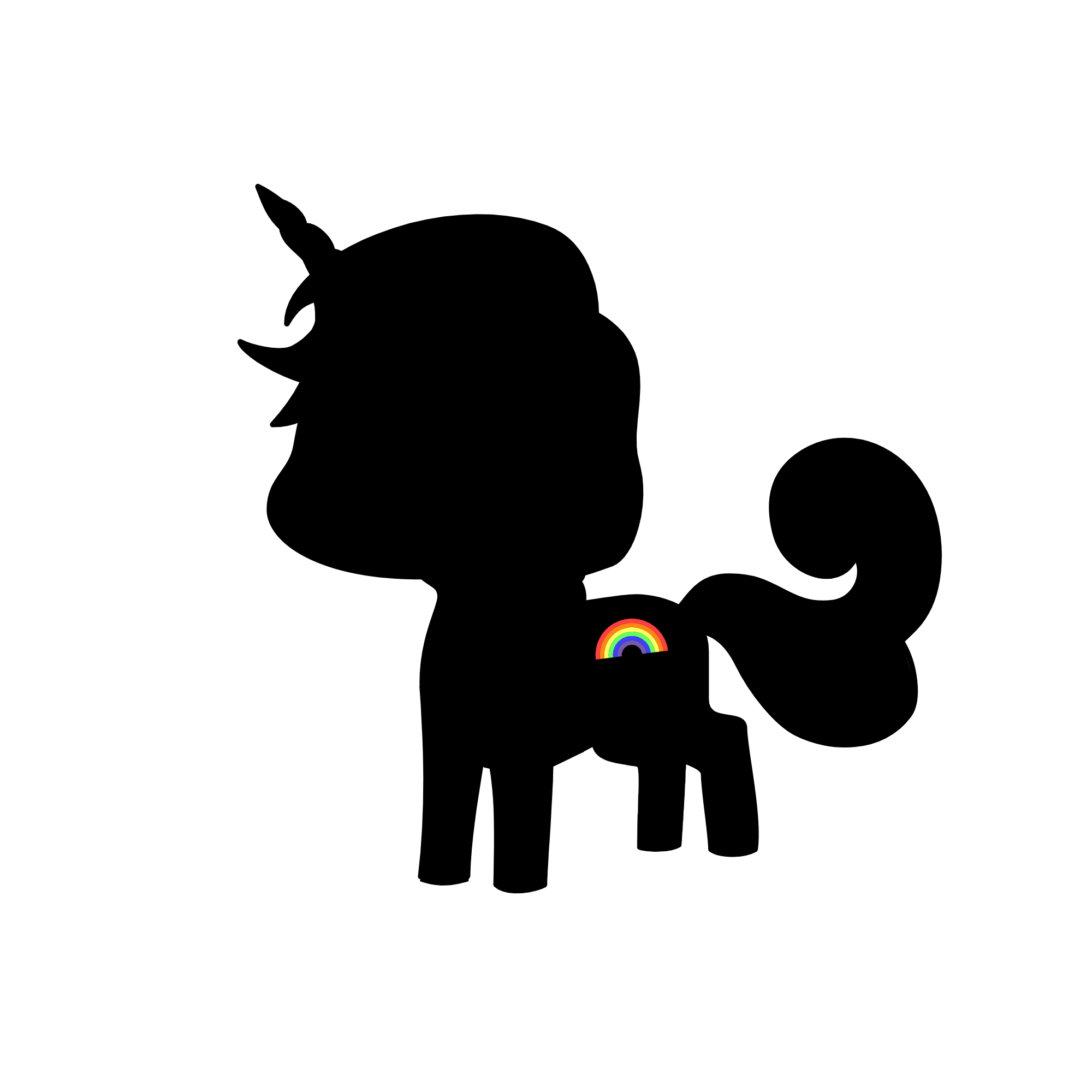 There's beauty in darkness, the unicorn