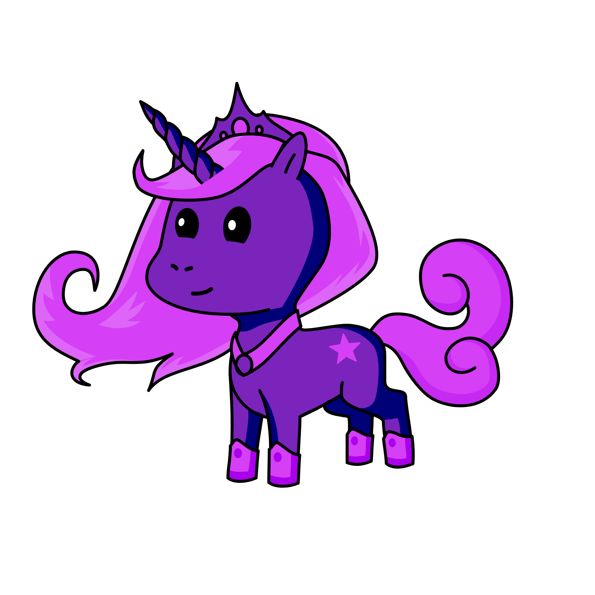 princess midnight sparkle , the unicorn