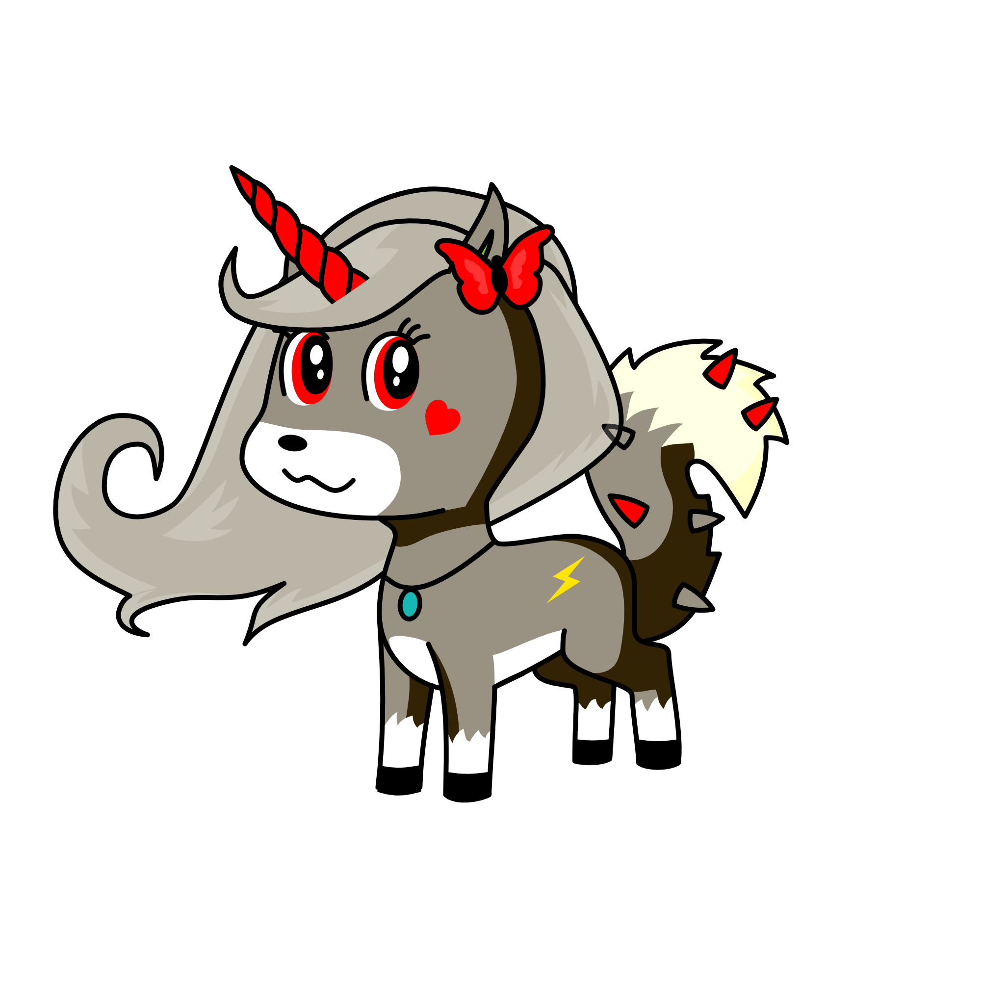 Winter, the unicorn