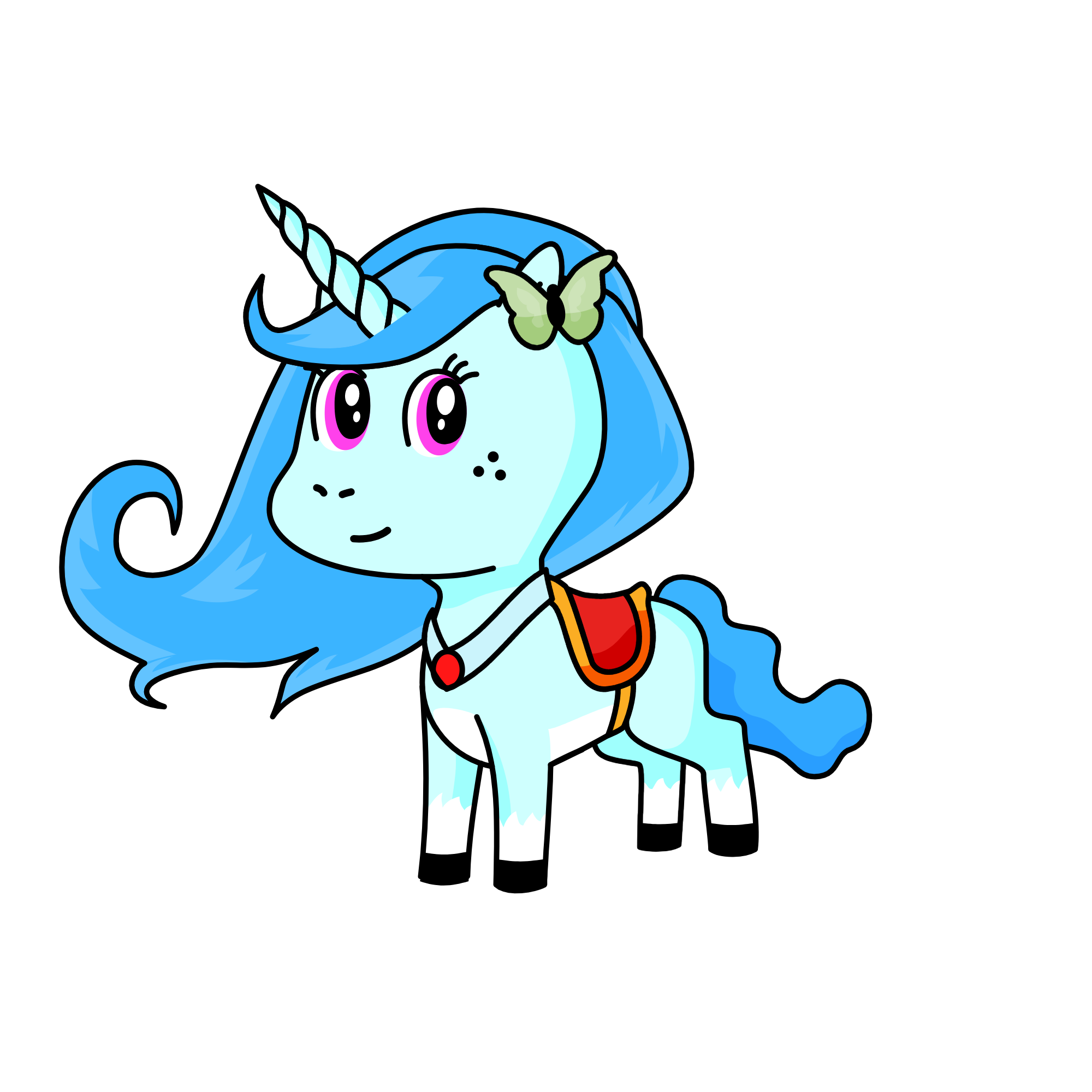b, the unicorn