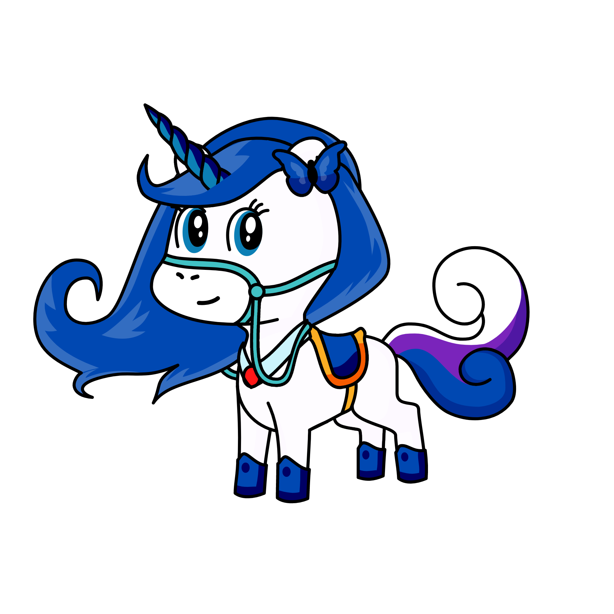 Rainbow, the unicorn