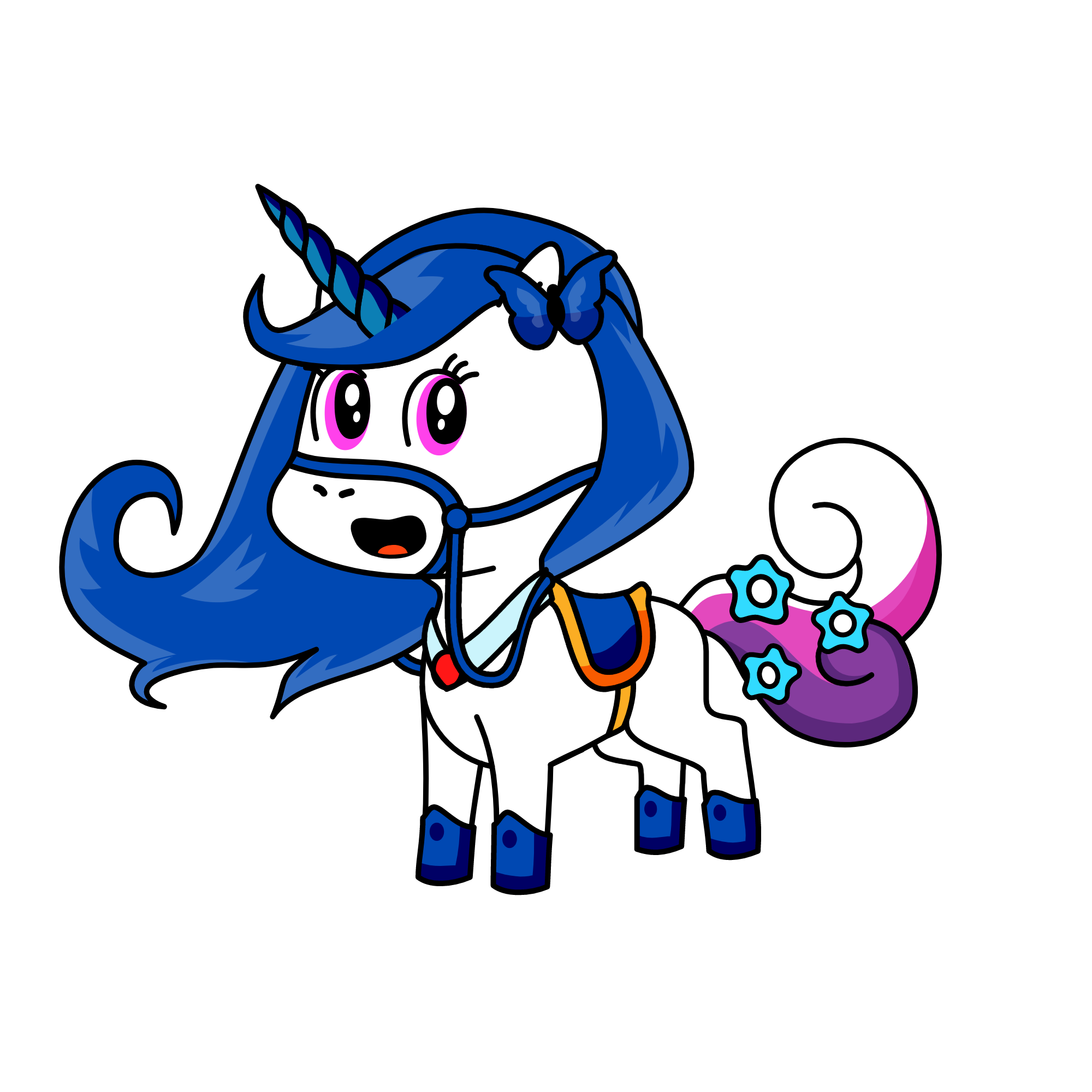 Rainbow, the unicorn